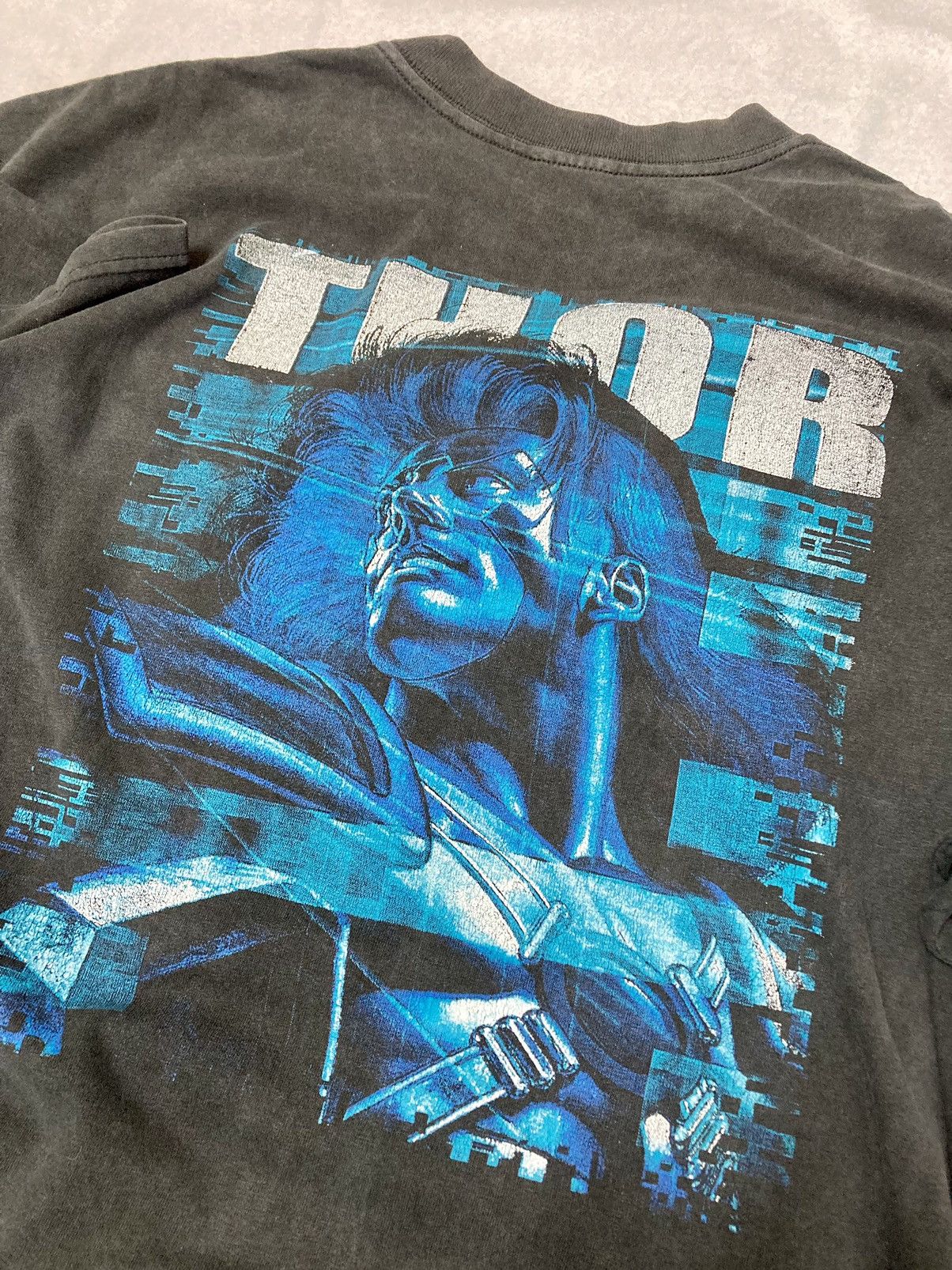 Marvel Comics × Vintage Vintage bootleg Thor T shirt Size US XL / EU 56 / 4 - 4 Thumbnail