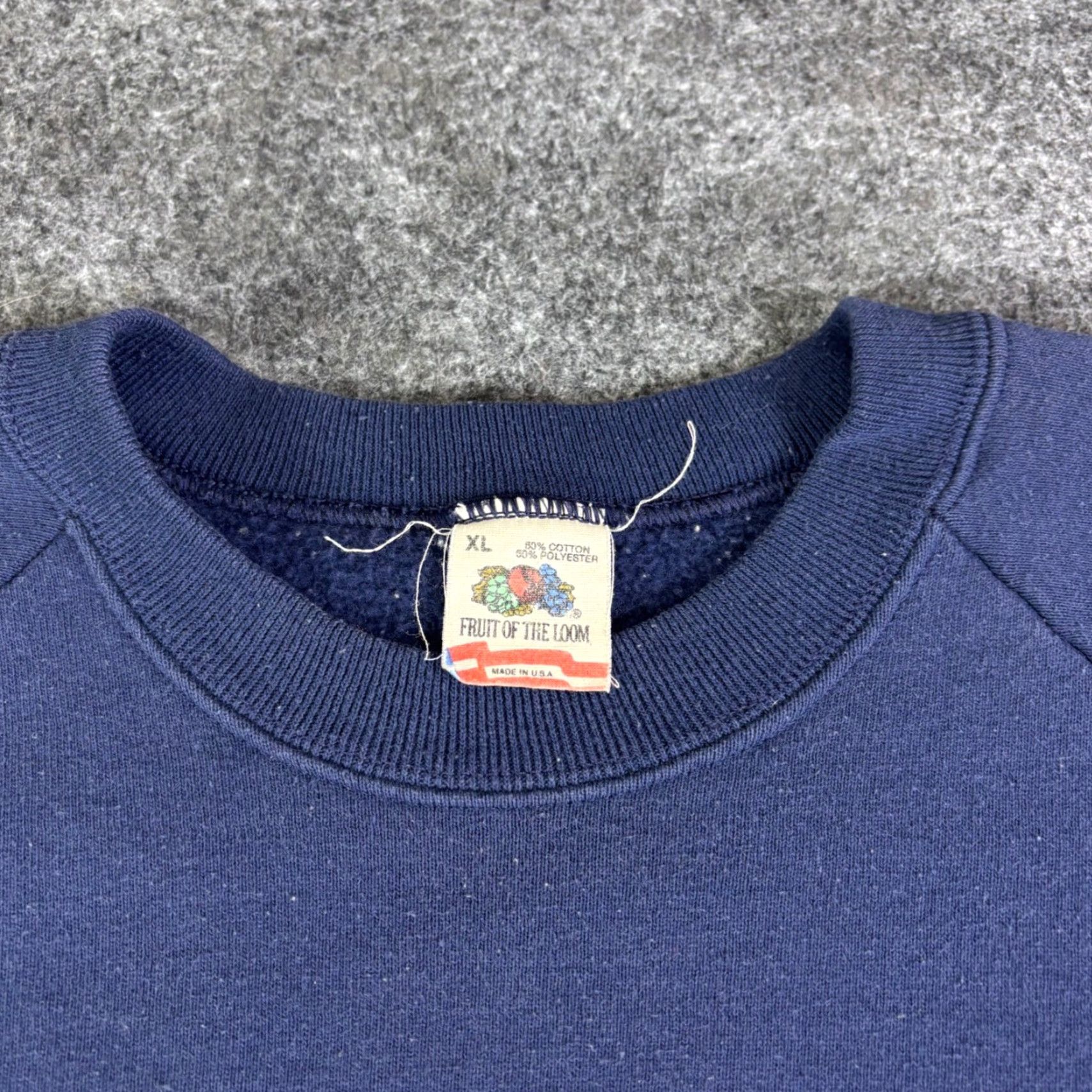 Fruit Of The Loom VINTAGE Tony D Branda Shelby Mustang Parts Cobra Graphic Sweatshirt Mens XL Navy Blue Size US XL / EU 56 / 4 - 5 Thumbnail