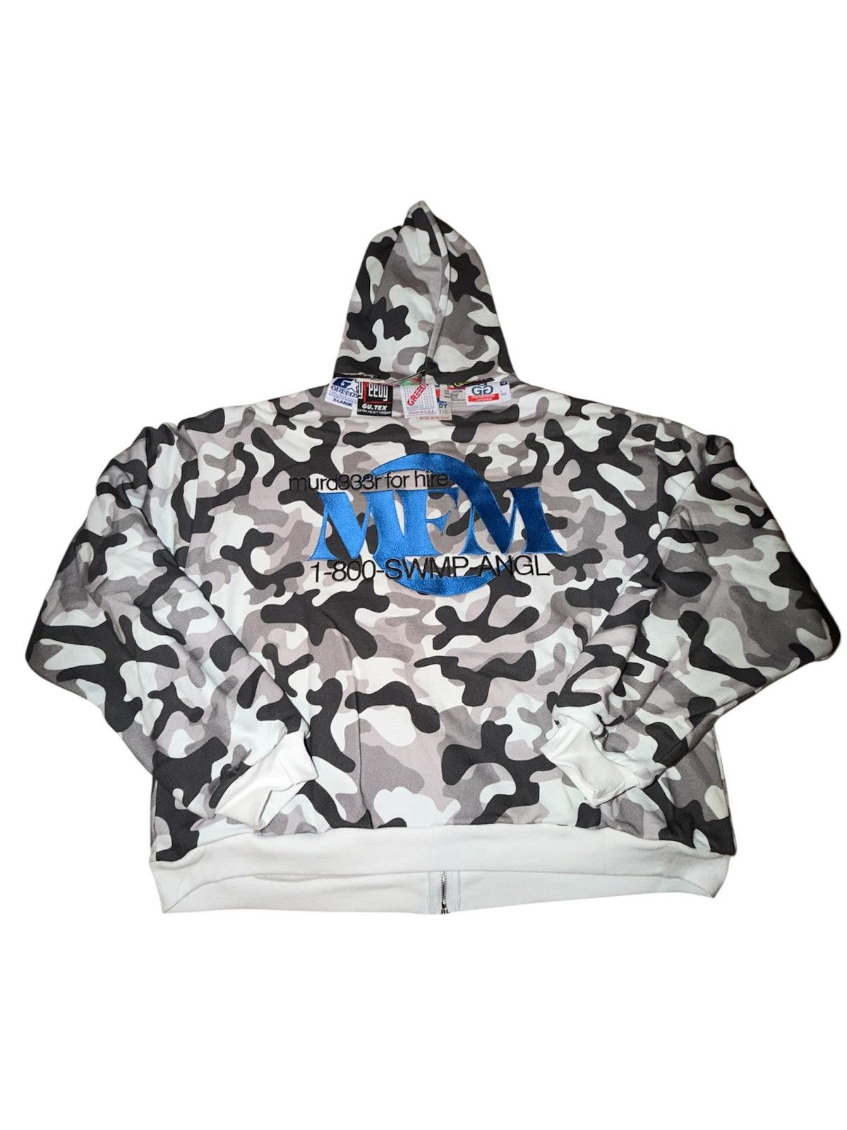 Greedy Unit × murd333r.fm Greedy Unit x Murd333r.Fm x ComplexCon ‘Camo’ Multi-Tag Zip Size US XL / EU 56 / 4 - 4 Thumbnail