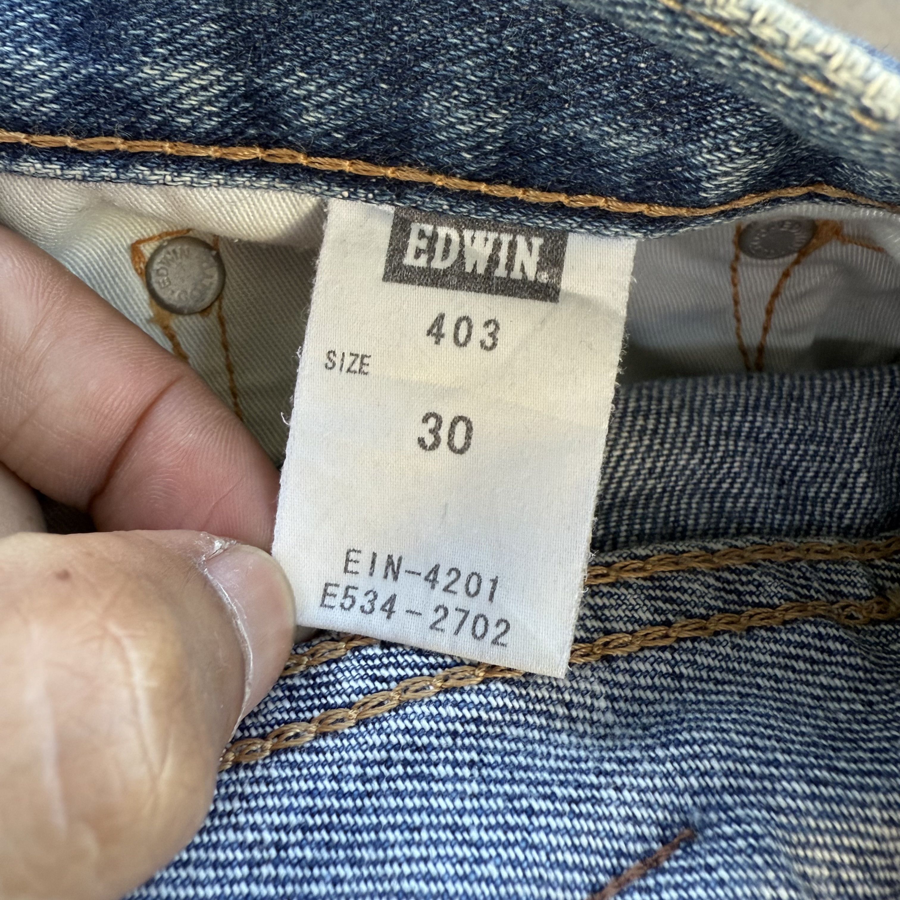 Edwin Vintage edwin faded rippep Jean denim pants Size US 32 / EU 48 - 11 Thumbnail