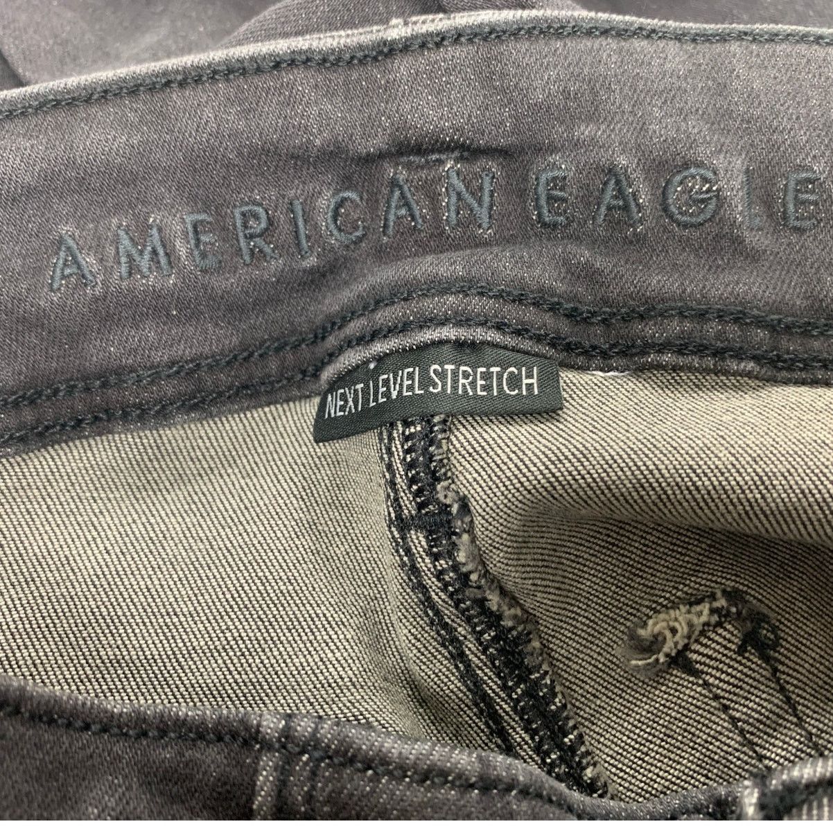 American Eagle Outfitters New American Eagle Womens Size 4 Skinny Denim Black Jeans Size 27" / US 4 / IT 40 - 5 Thumbnail