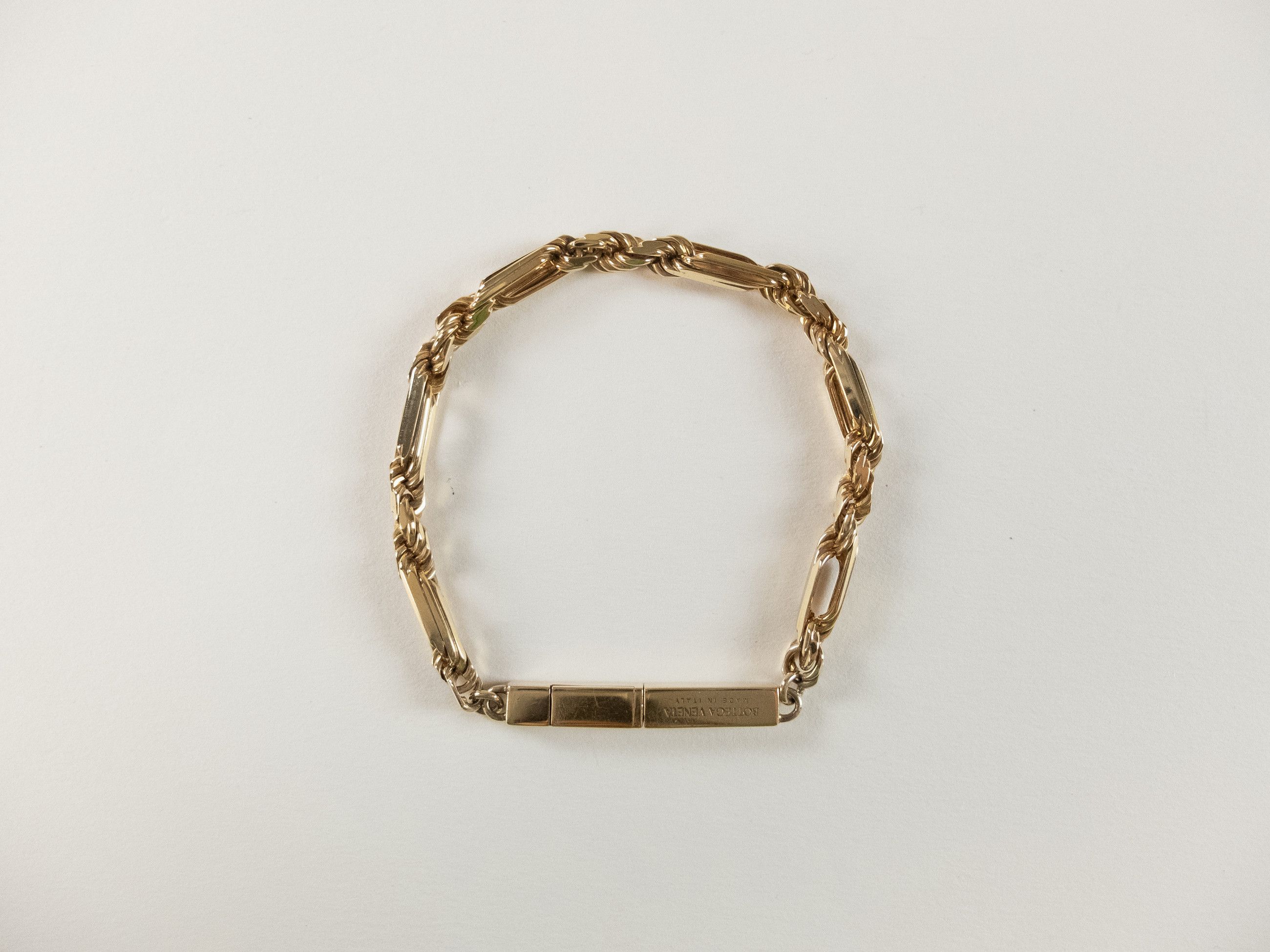 Bottega Veneta BOTTEGA VENETA Ripple gold plated silver chain bracelet M q Size ONE SIZE - 4 Thumbnail