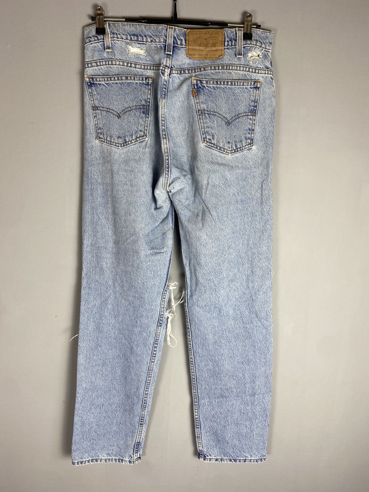 Levi's × Levi's Vintage Clothing × Vintage Vintage 90s Levi’s 505 jeans denim orange tab Size US 33 - 4 Thumbnail