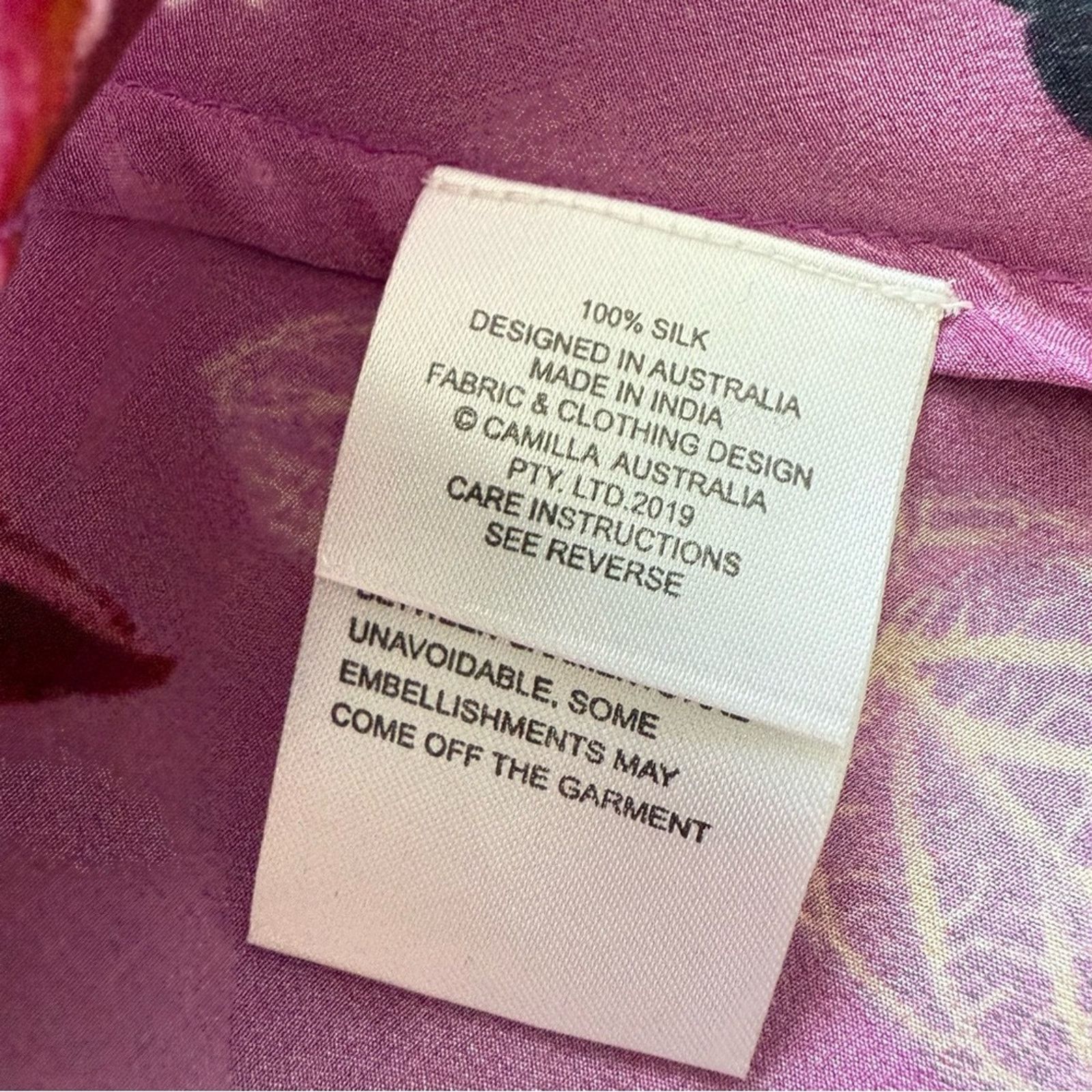 CAMILLA Camilla women long silk caftan One Size Authentic 850$ Size ONE SIZE - 13 Thumbnail