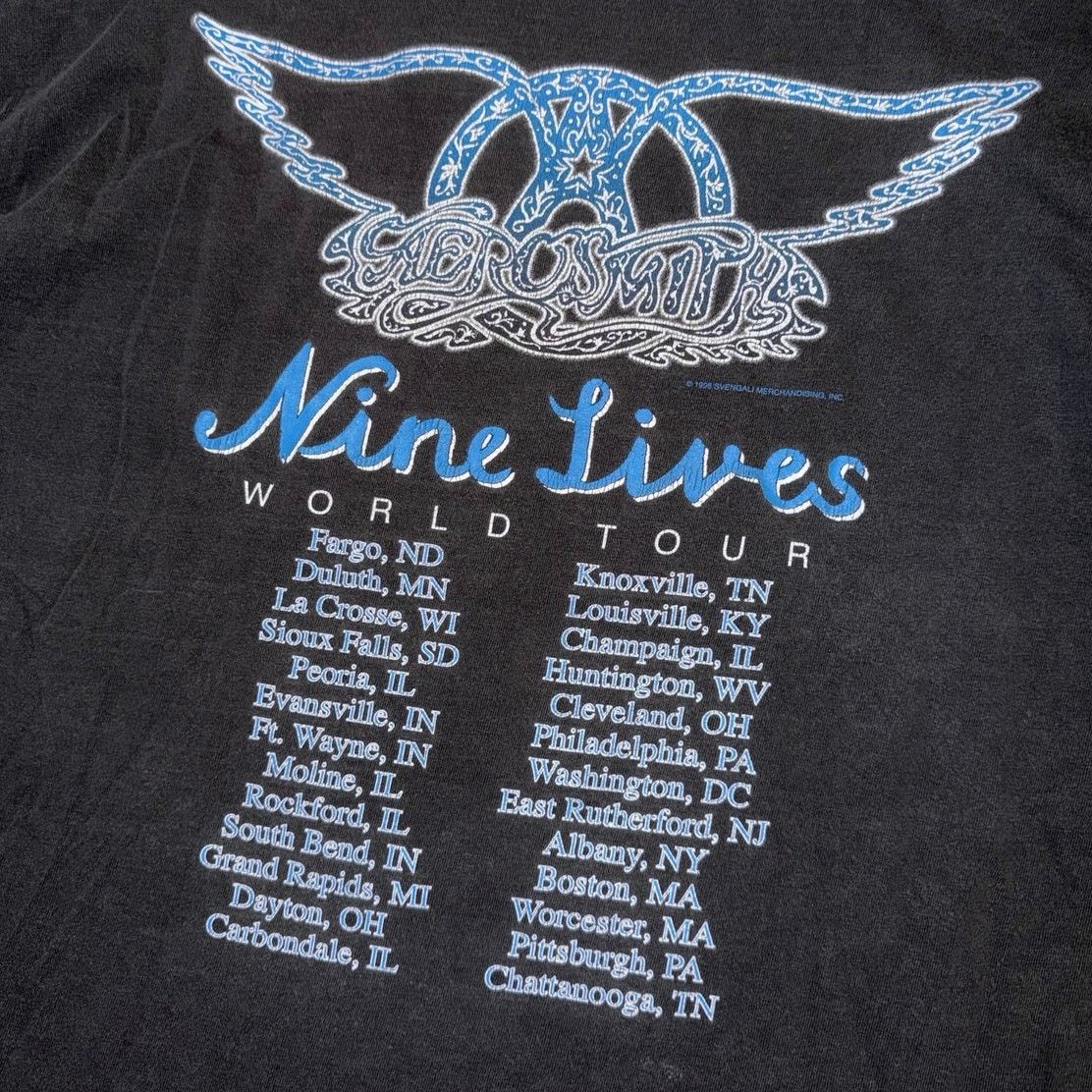Aerosmith Aerosmith Vintage 1997 Nine Lives World Tour TShirt Mens XL Size US XL / EU 56 / 4 - 4 Thumbnail