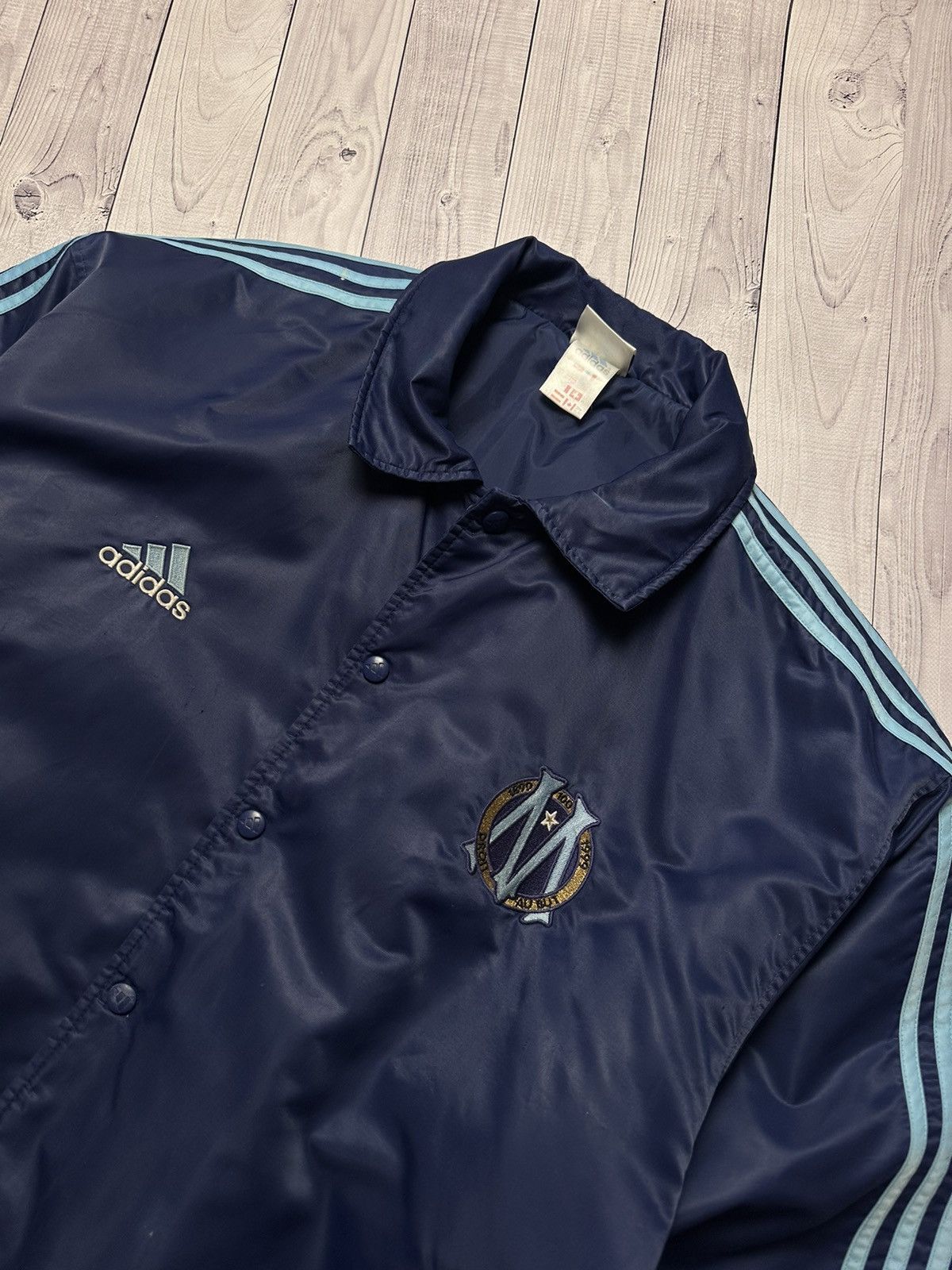 Adidas × Vintage Vintage adidas Olympic de Marseille jacket bomber size XL Size US XL / EU 56 / 4 - 3 Thumbnail