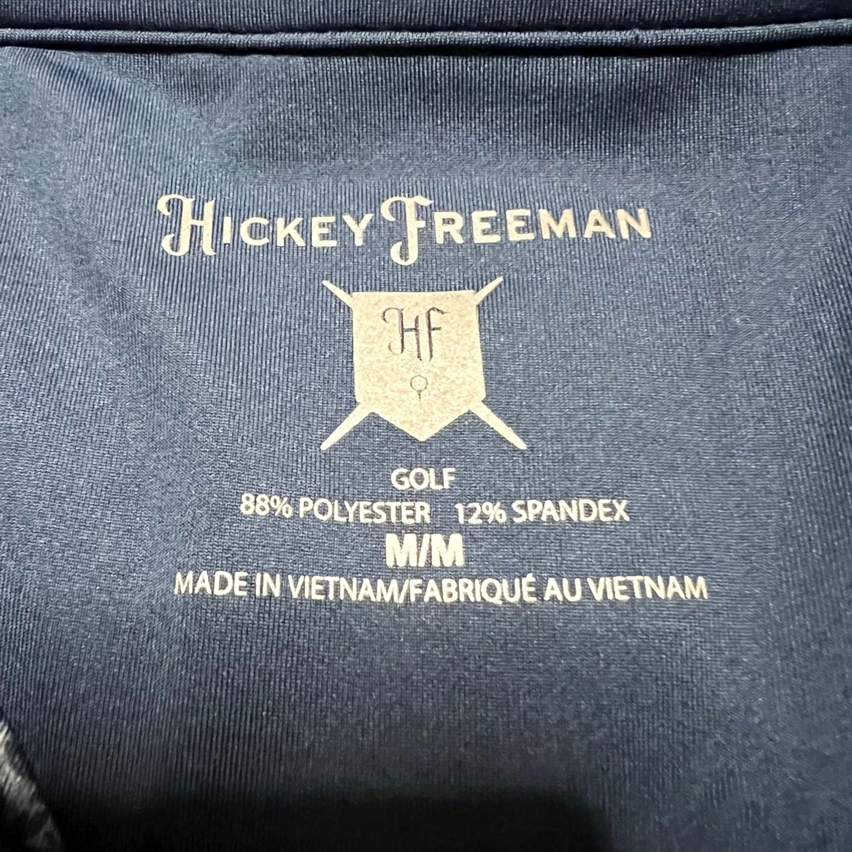 Vintage Hickey Freeman Golf Polo Shirt Mens Medium Blue Floral Performance Stretch Shirt Mens Blue Floral Polo M Regular Golf Polo Shirt Mens Size US M / EU 48-50 / 2 - 7 Thumbnail