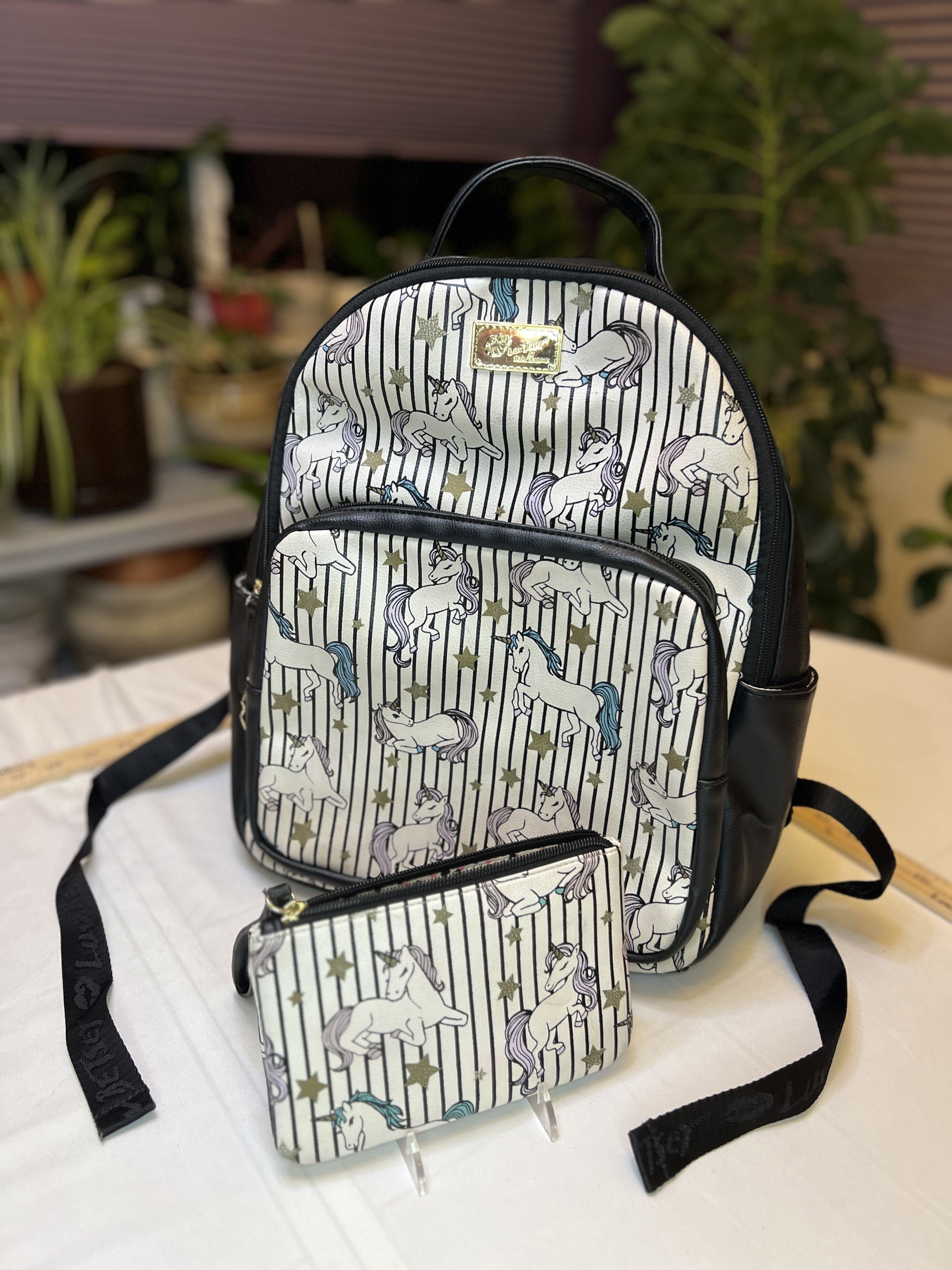 Betsey Johnson Betsey Johnson Unicorn Backpack Large with Makeup Bag Size ONE SIZE - 1 Thumbnail