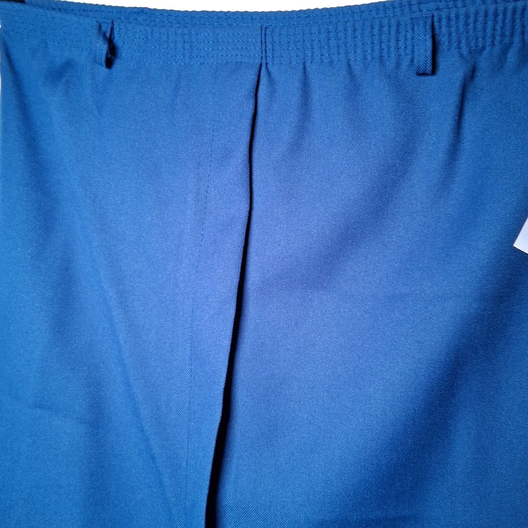 Vintage VINTAGE Cricket Lane Skirt Midi Women 34" Waist 27.5" Long Blue Polyester A-Line 1980s NOS Size 38" / US 16 / IT 52 - 5 Thumbnail