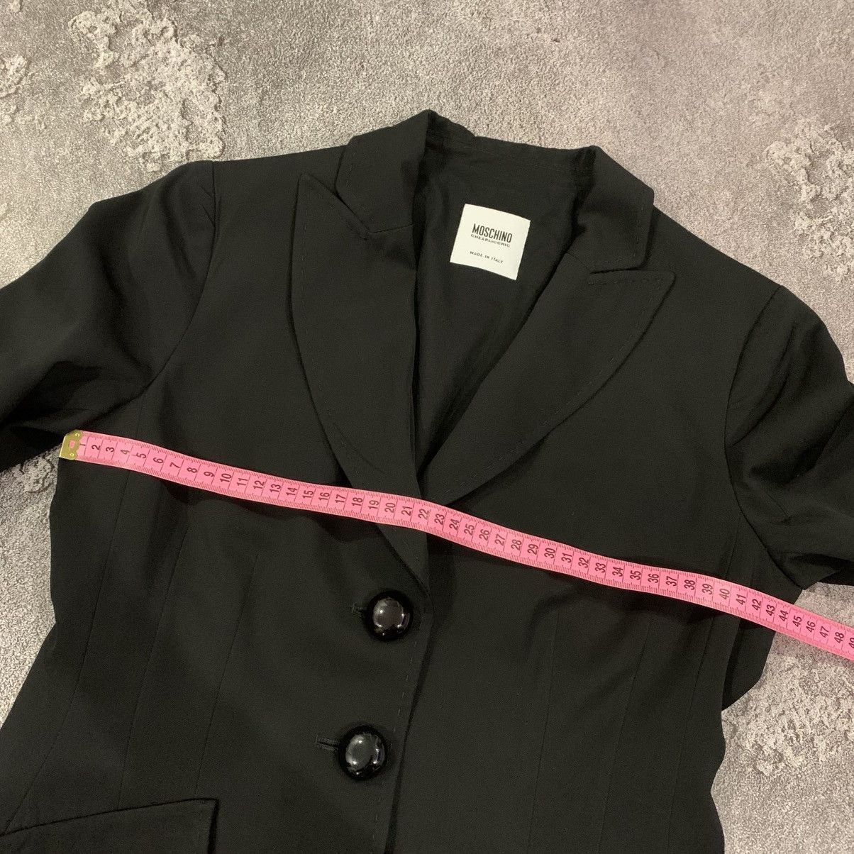 Moschino MOSCHINO Cheap and Chic Black Blazer Size 44 IT 10 US Size M / US 6-8 / IT 42-44 - 16 Thumbnail