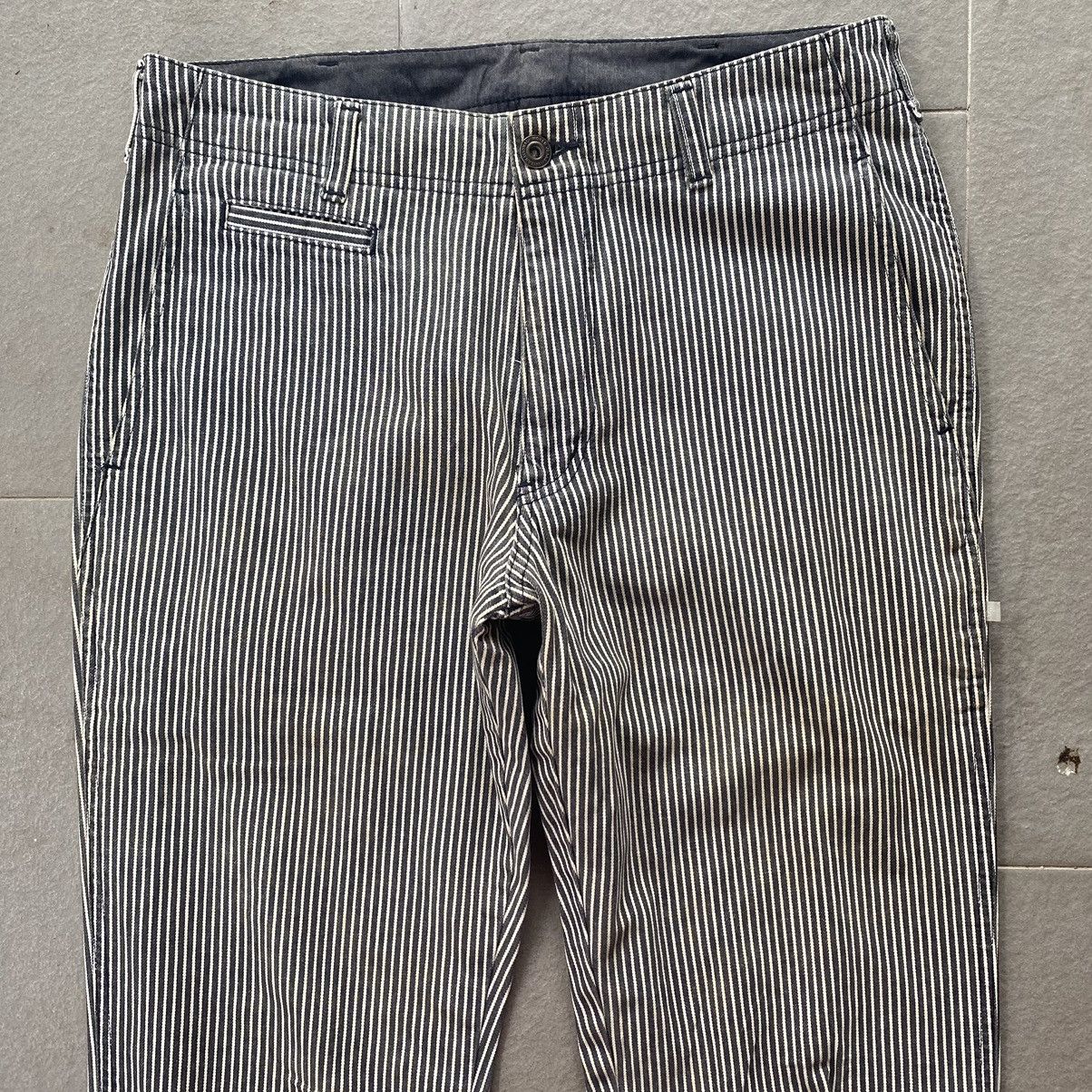 Japanese Brand Hickory stripe straight leg denim Size US 30 / EU 46 - 2 Thumbnail