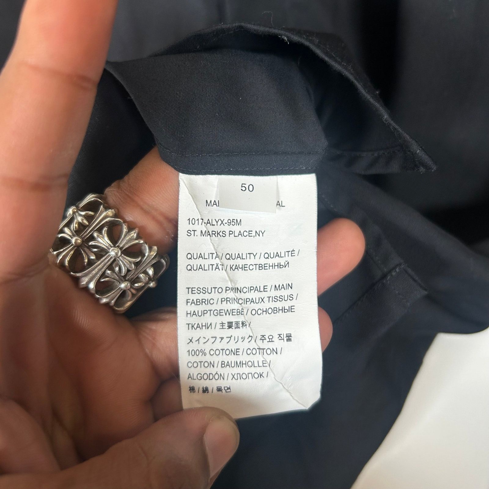1017 ALYX 9SM 1017 Alyx Black Button Up Shirt Size L Size US M / EU 48-50 / 2 - 5 Thumbnail