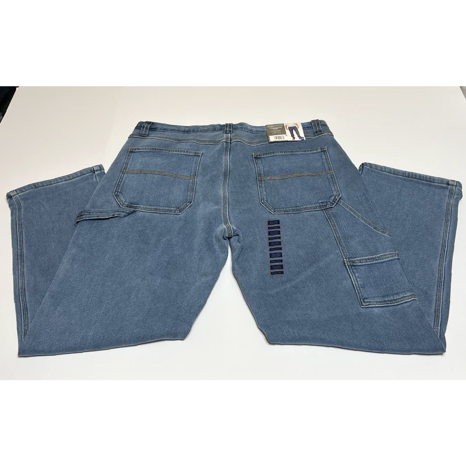Vintage Berkley Berkley Jensen Carpenter Pants Men 40x30 Blue Fleece Lined Relaxed Straight NWT Size US 40 / EU 56 - 2 Thumbnail