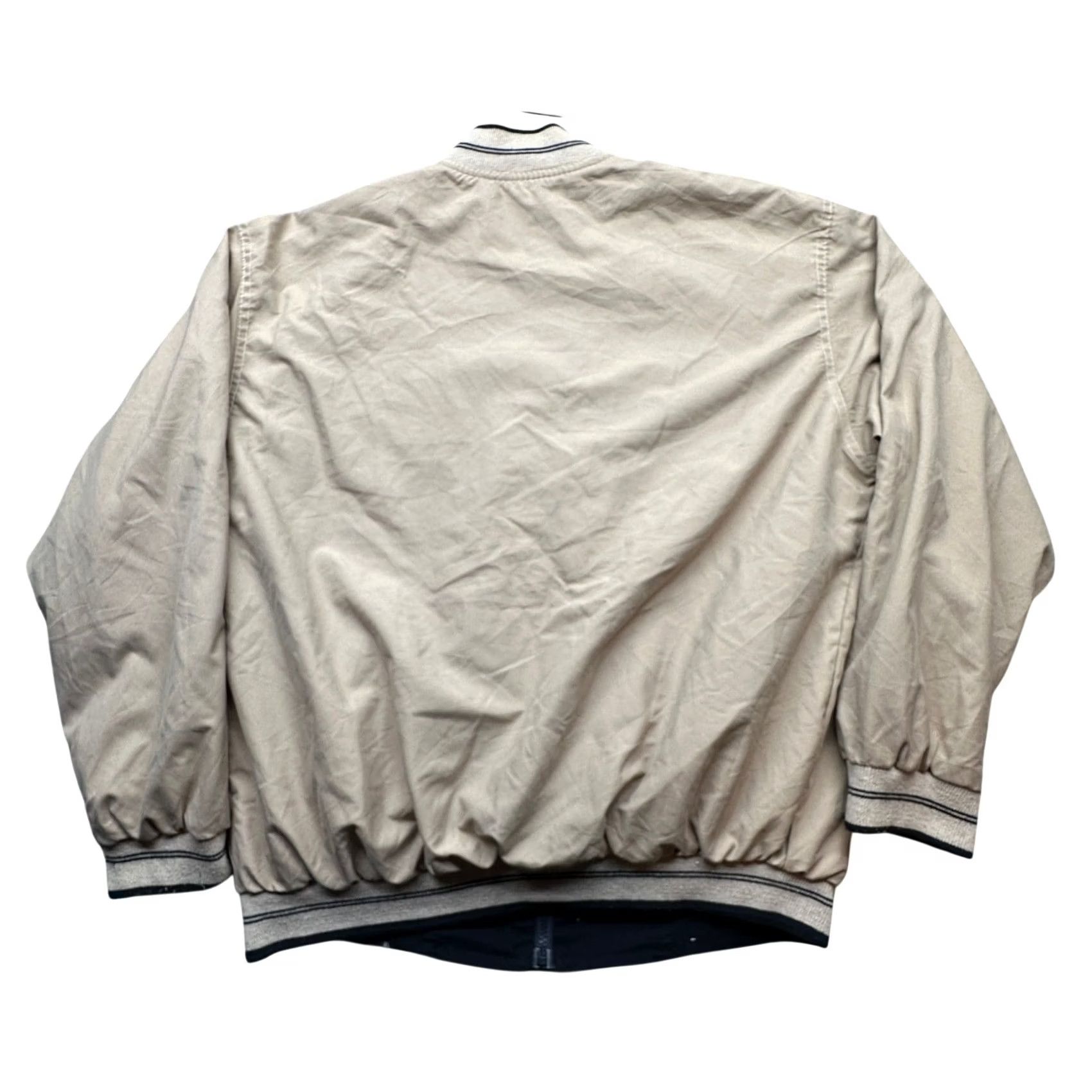 Lacoste VINTAGE Lacoste Reversible Windbreaker Jacket Mens 2XL Black Tan Zip Bomber Logo Size US XXL / EU 58 / 5 - 4 Thumbnail
