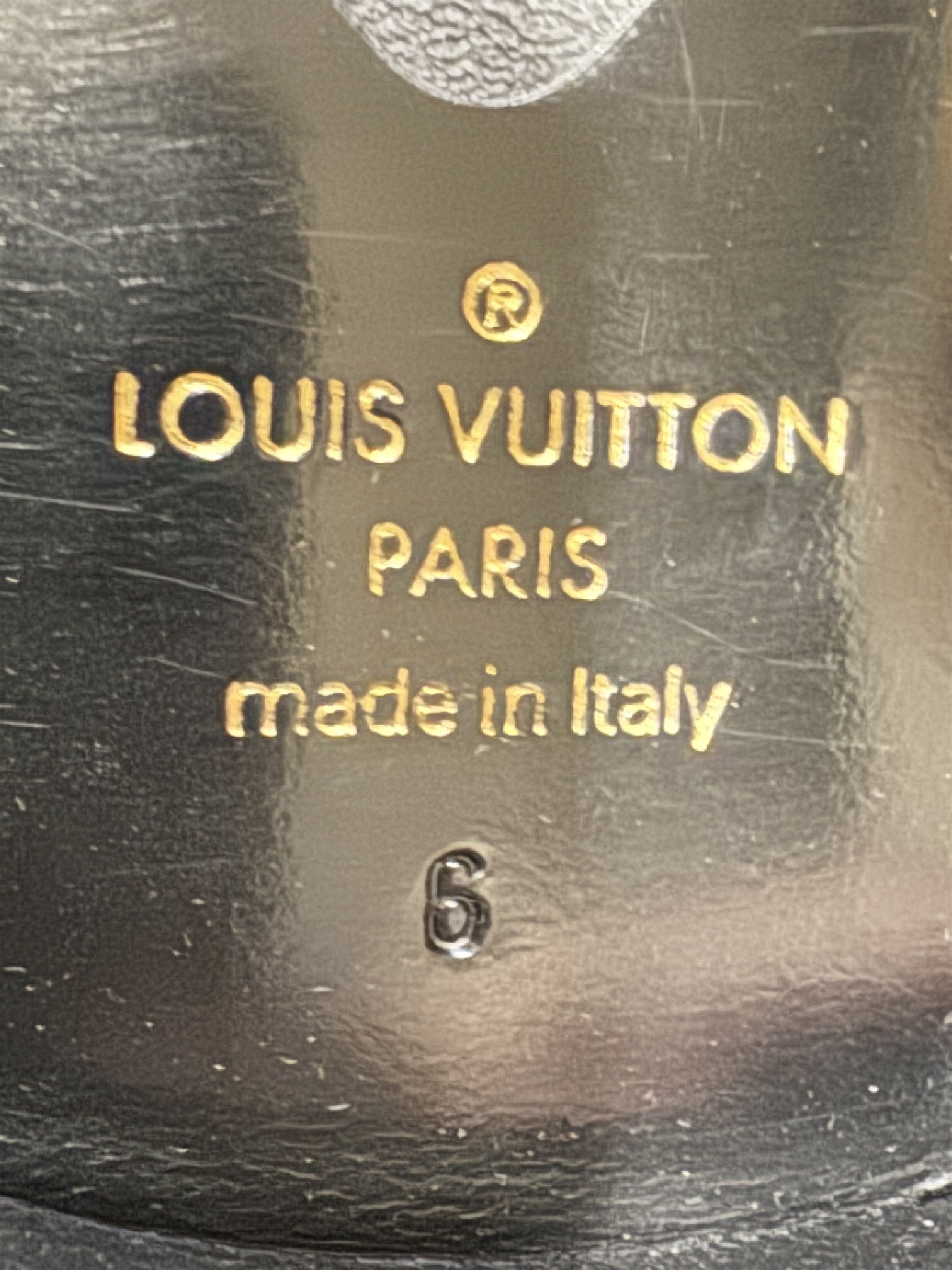 Louis Vuitton Black Glazed Leather Chain LV Loafers Size US 6 / EU 39 - 12 Thumbnail