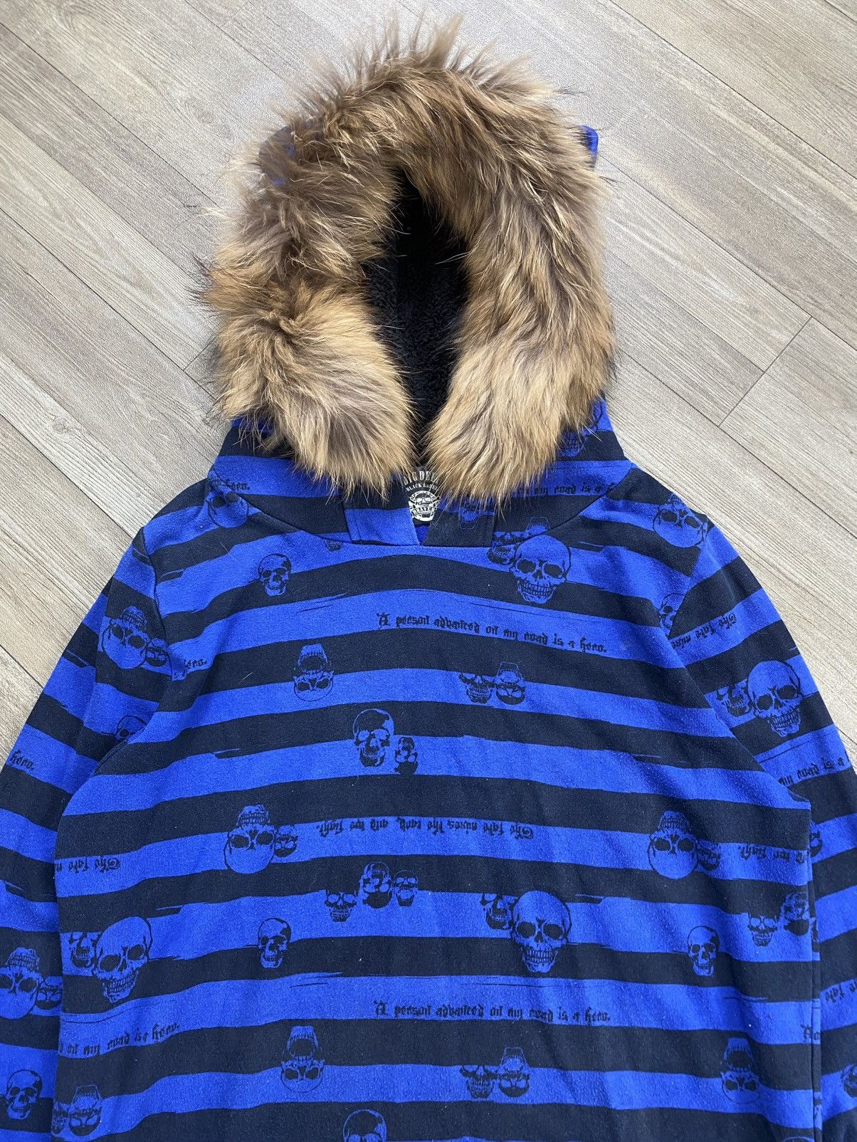 If Six Was Nine 2000s Beauty Beast Dig Deep Grunge Skulls Lgb Fur Ear Hoodie Size US M / EU 48-50 / 2 - 3 Thumbnail