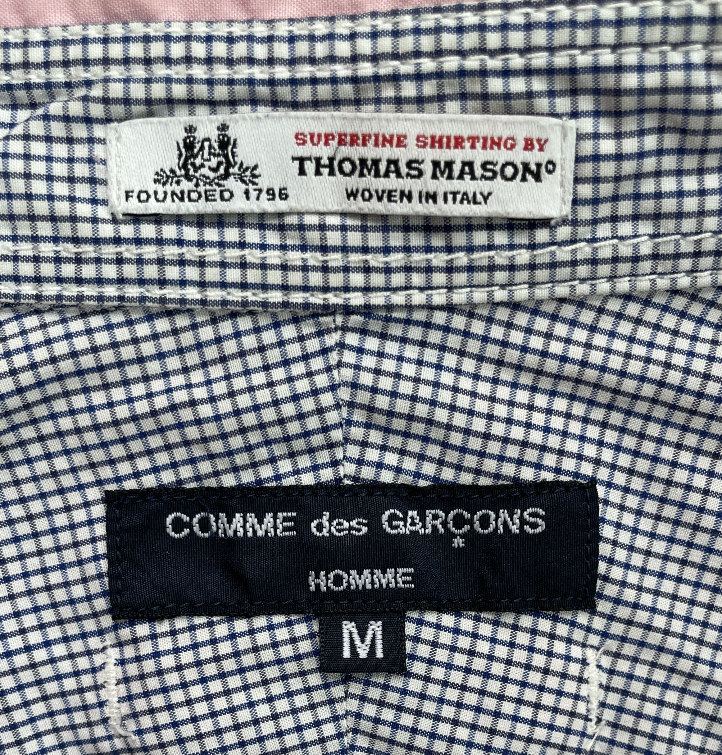 Comme des Garcons CDGH Light Pink Shirt with Thomas Mason Fabric Size US M / EU 48-50 / 2 - 9 Thumbnail