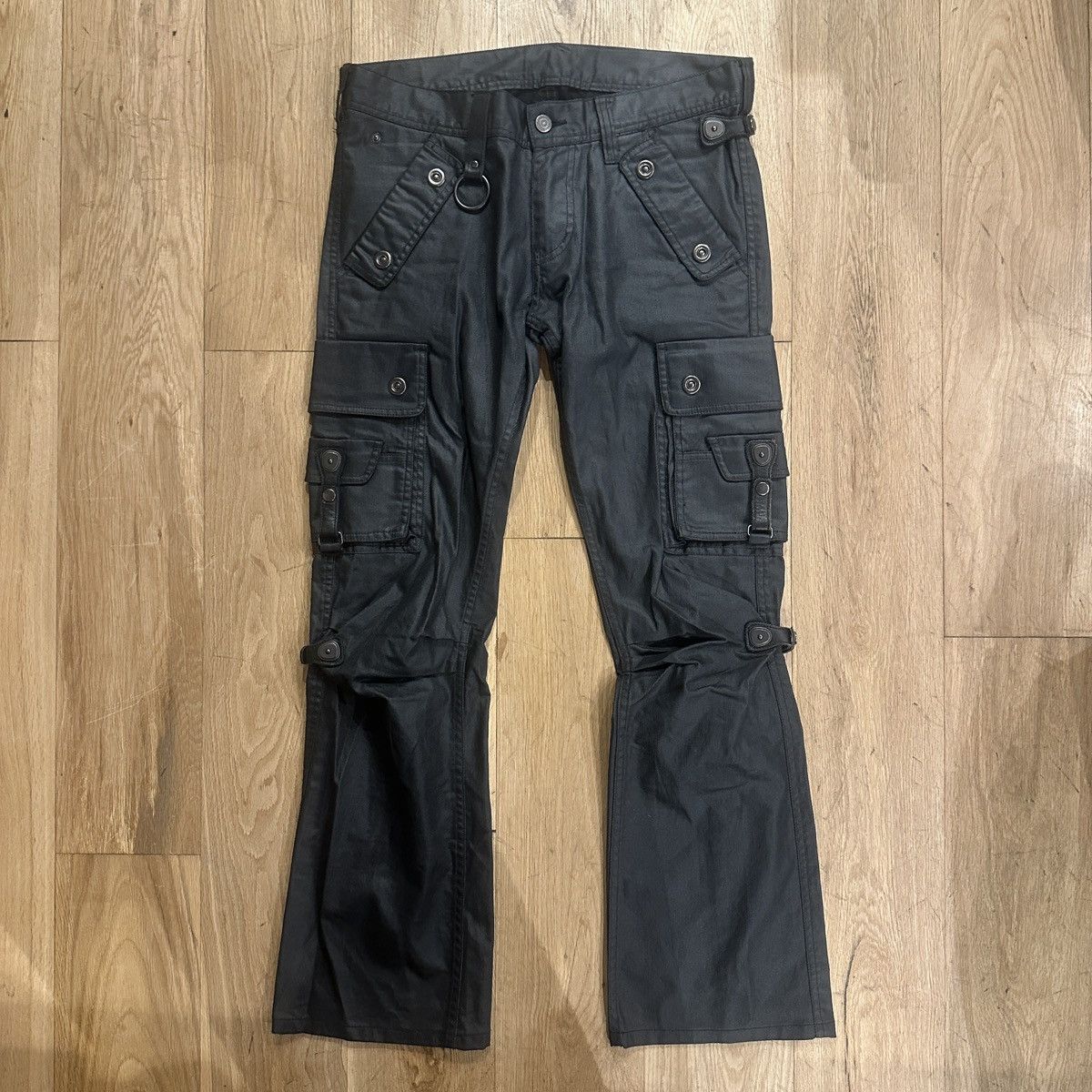 Tornado Mart waxed gasmask cargo pants Tornado mart bondage cargo