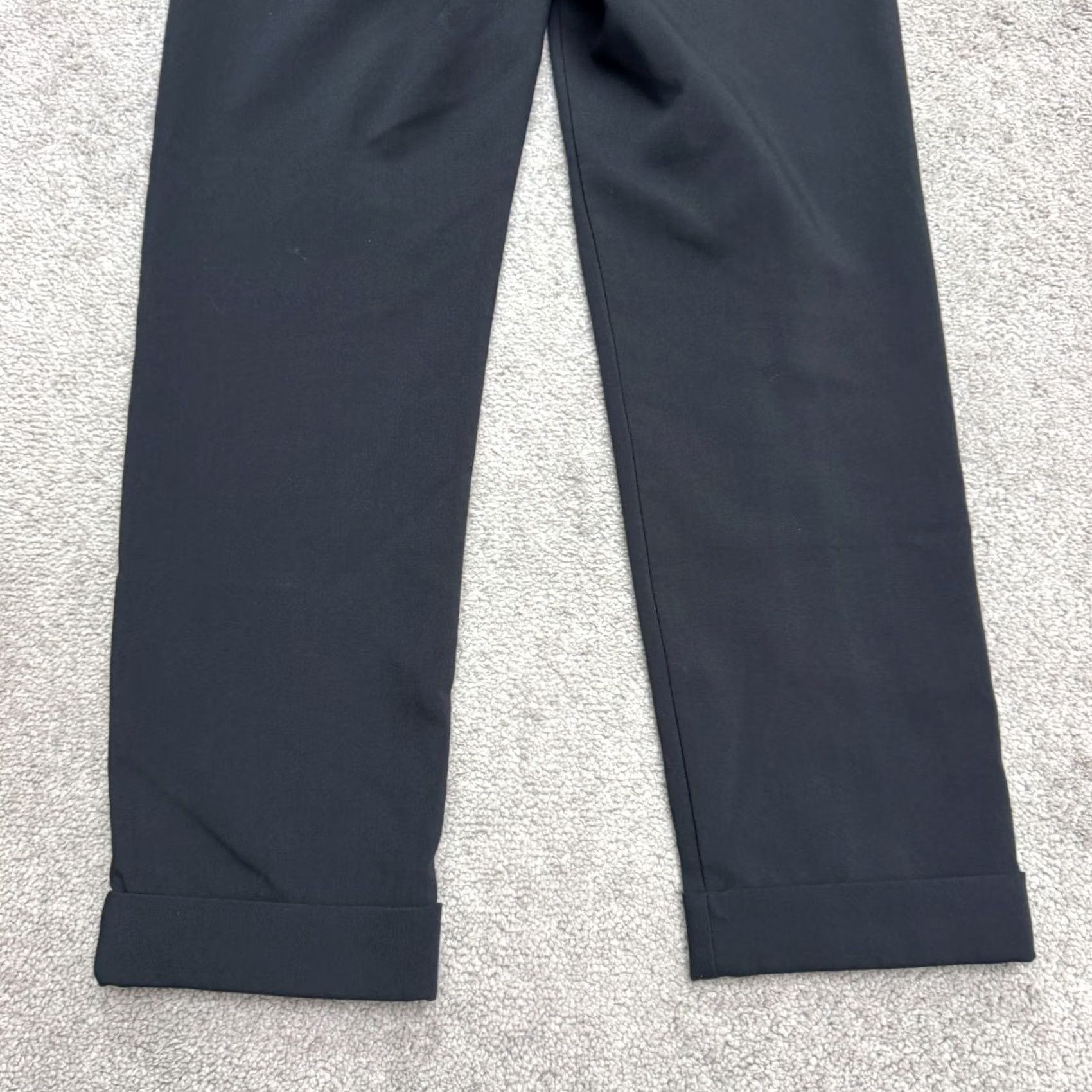 Anthropologie Anthropologie Maeve High Rise Trouser Dress Pants Womens 4 Black Cuffed Classic Size 27" / US 4 / IT 40 - 5 Thumbnail