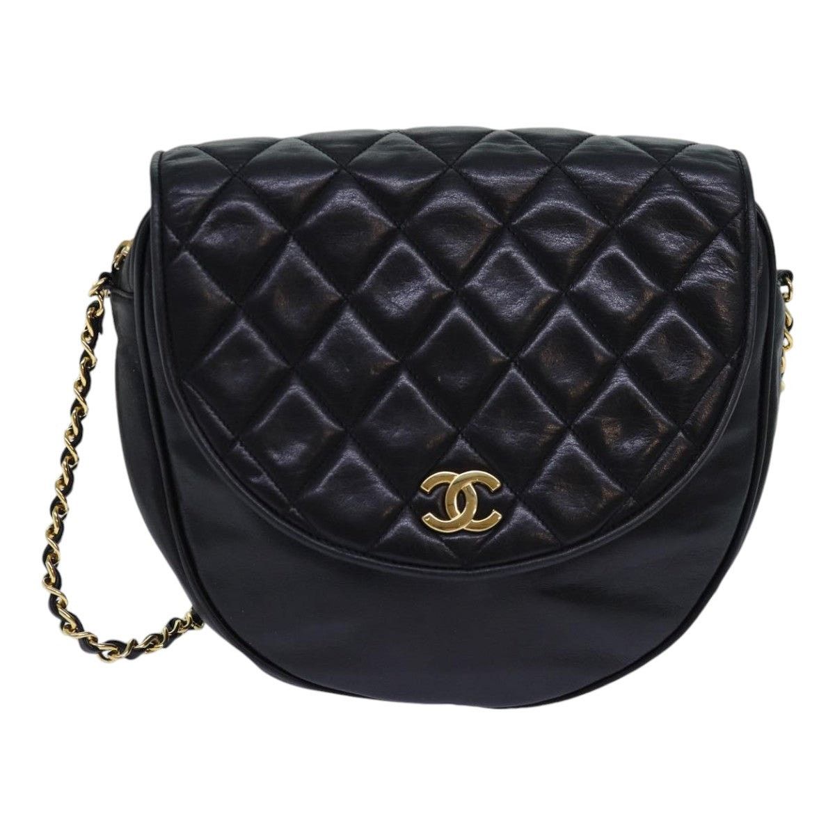 Chanel CHANEL Matelasse Chain Shoulder Bag Lamb Skin Black CC Size ONE SIZE - 13 Thumbnail