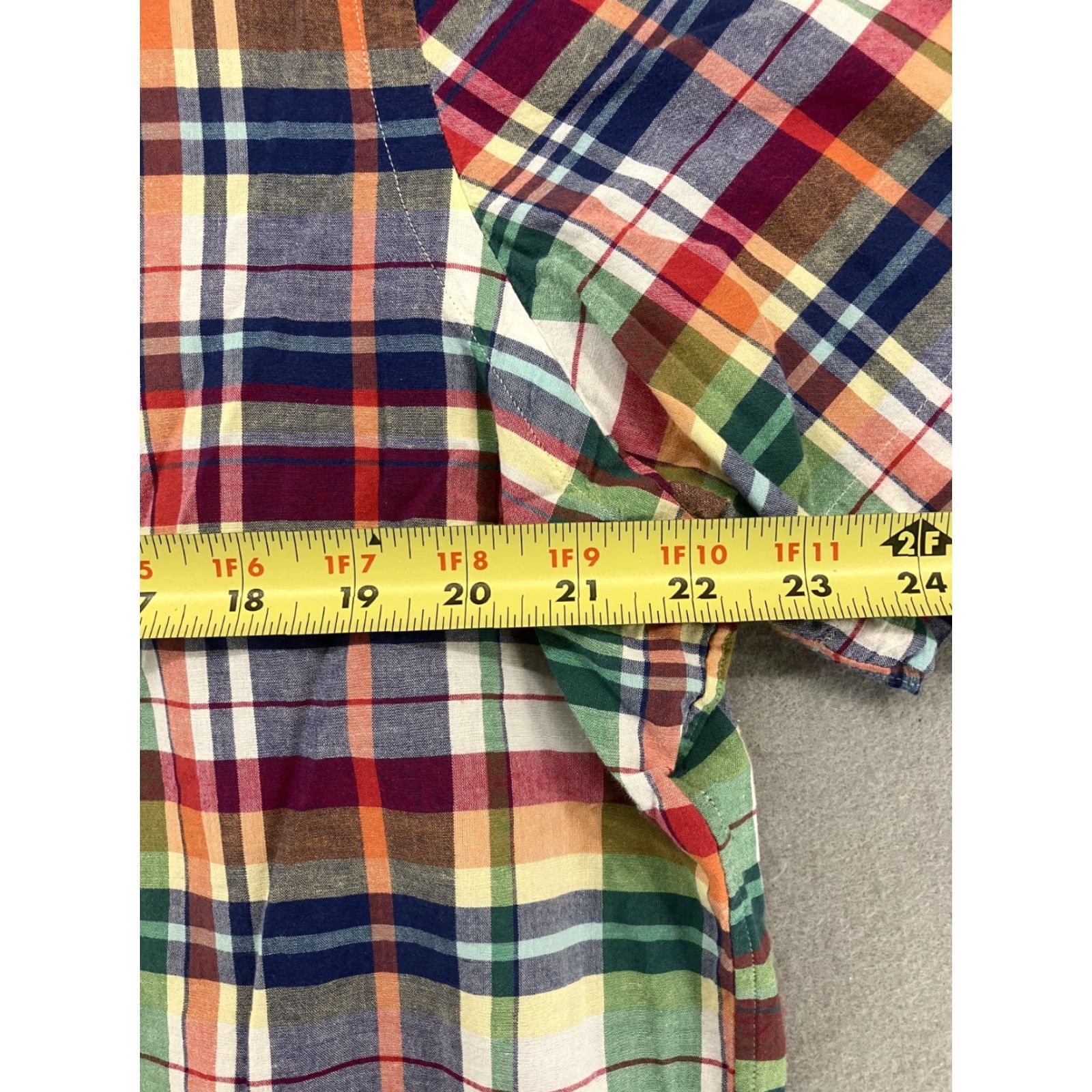 Ralph Lauren Ralph Lauren Mens Short Sleeve Plaid Button-Up Shirt Multi Color 2000s Classic Casual Regular Fit Size US 33 - 5 Thumbnail