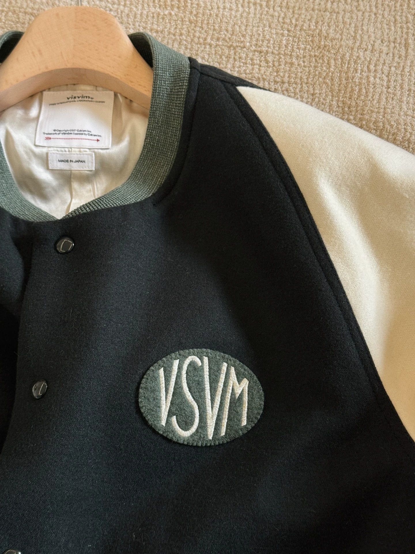 Visvim VISVIM 24SS VARSITY JKT Wool Blend Black 4 Size US XL / EU 56 / 4 - 3 Thumbnail