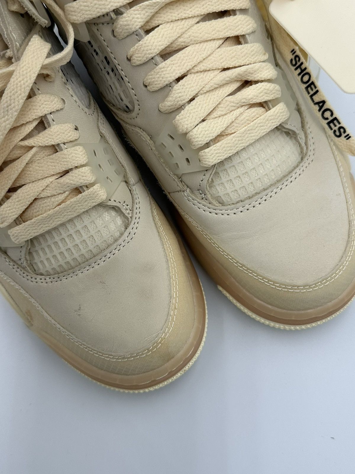 Jordan Brand × Off-White Jordan 4 Sail Size US 9 / IT 39 - 10 Thumbnail