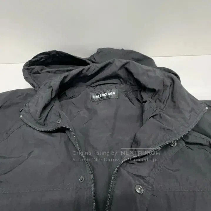 Balenciaga Balenciaga Men's Black Hooded Jacket with Pockets. Size US L / EU 52-54 / 3 - 5 Thumbnail