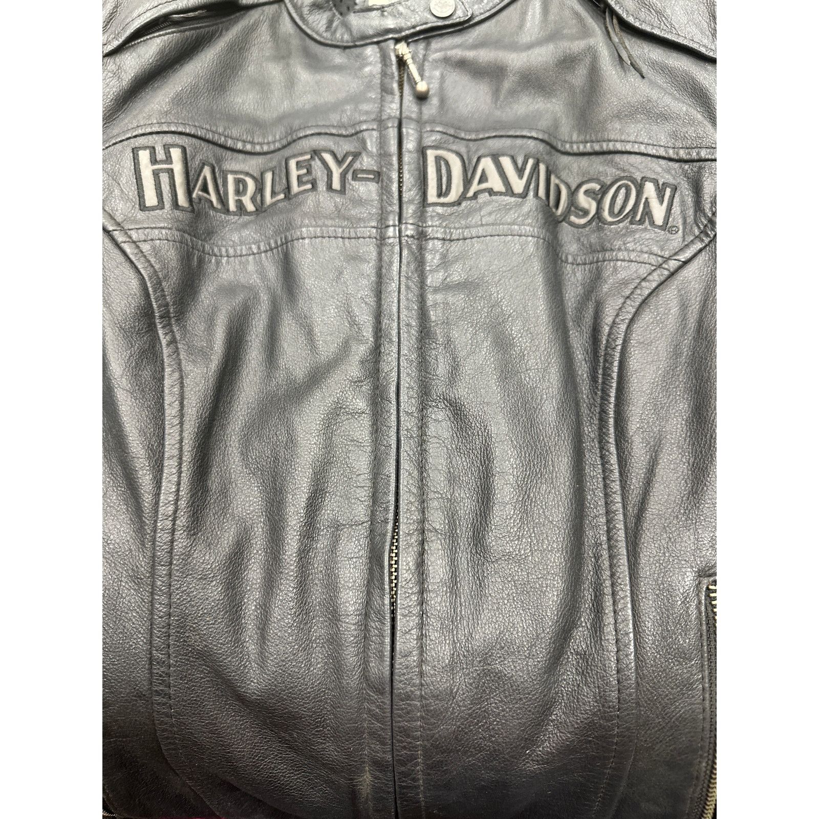 Harley Davidson Harley Davidson Leather Jacket Black Coat Small Riding Gear Size S / US 4 / IT 40 - 7 Thumbnail