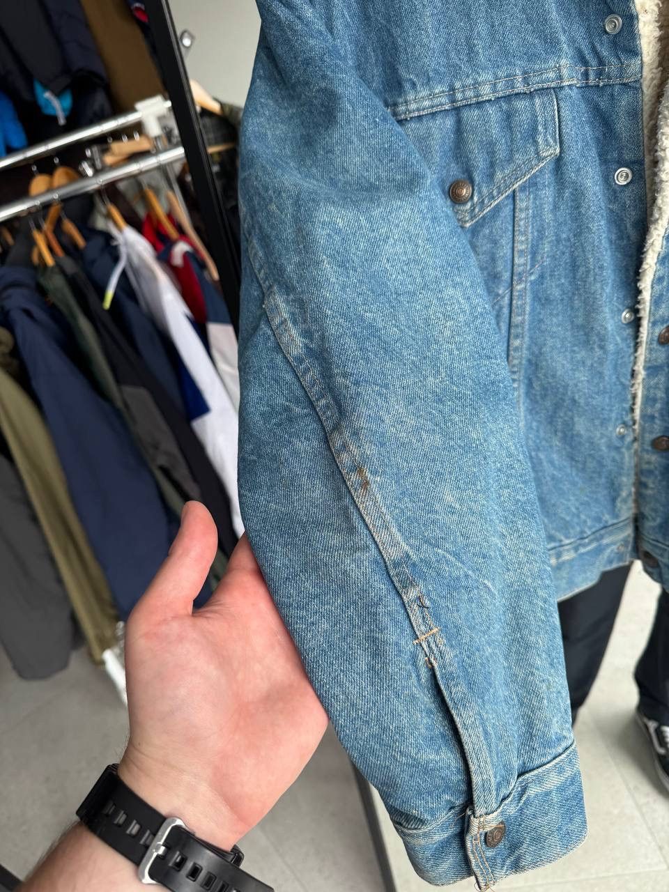 Levi's levis vintage 90'S Sherpa denim jacket Made in USA Size US S / EU 44-46 / 1 - 12 Thumbnail