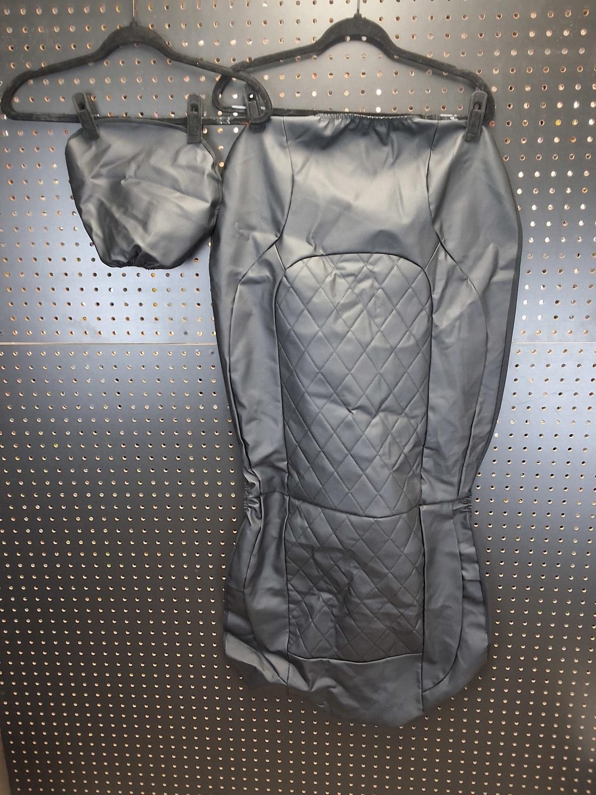 Other Sleek Black Quilted Car Seat Cover Set, Style Meets Comfort! Size ONE SIZE - 1 Thumbnail