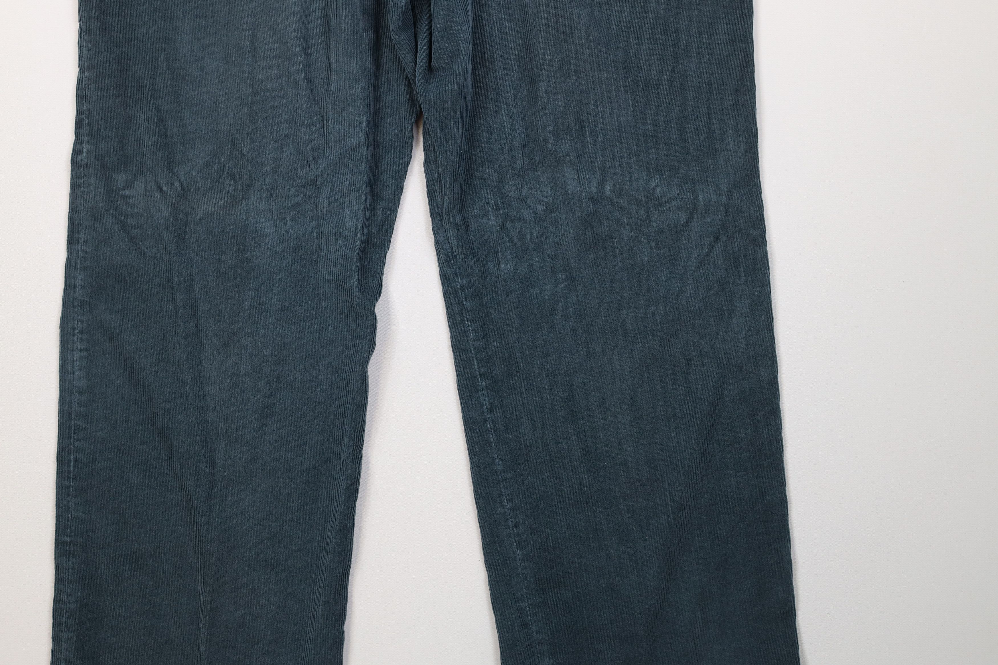 Vintage Vintage 70s Streetwear Wide Leg Corduroy Pants Green USA Size US 38 / EU 54 - 12 Thumbnail