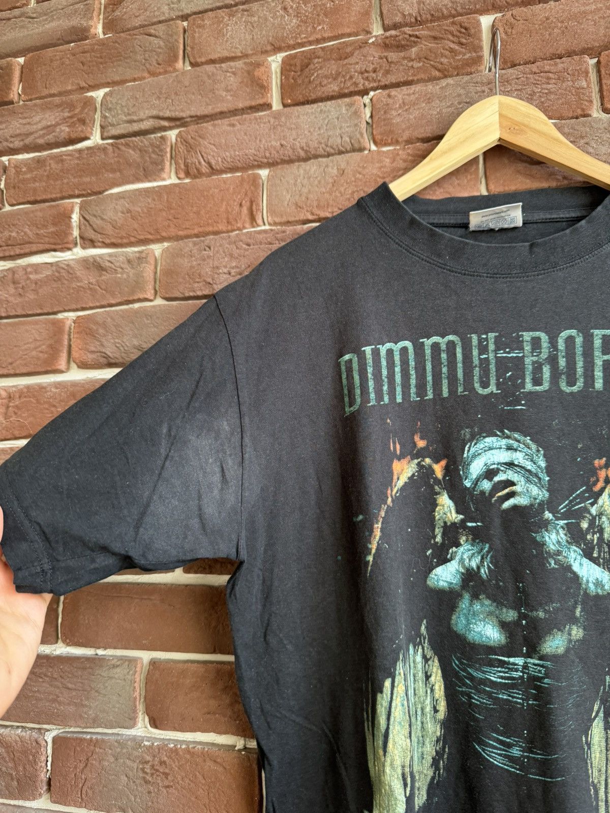 Band Tees Rare Vintage Dimmu Borgir 90s Metal Band T-Shirt Death Cult Size US L / EU 52-54 / 3 - 4 Thumbnail