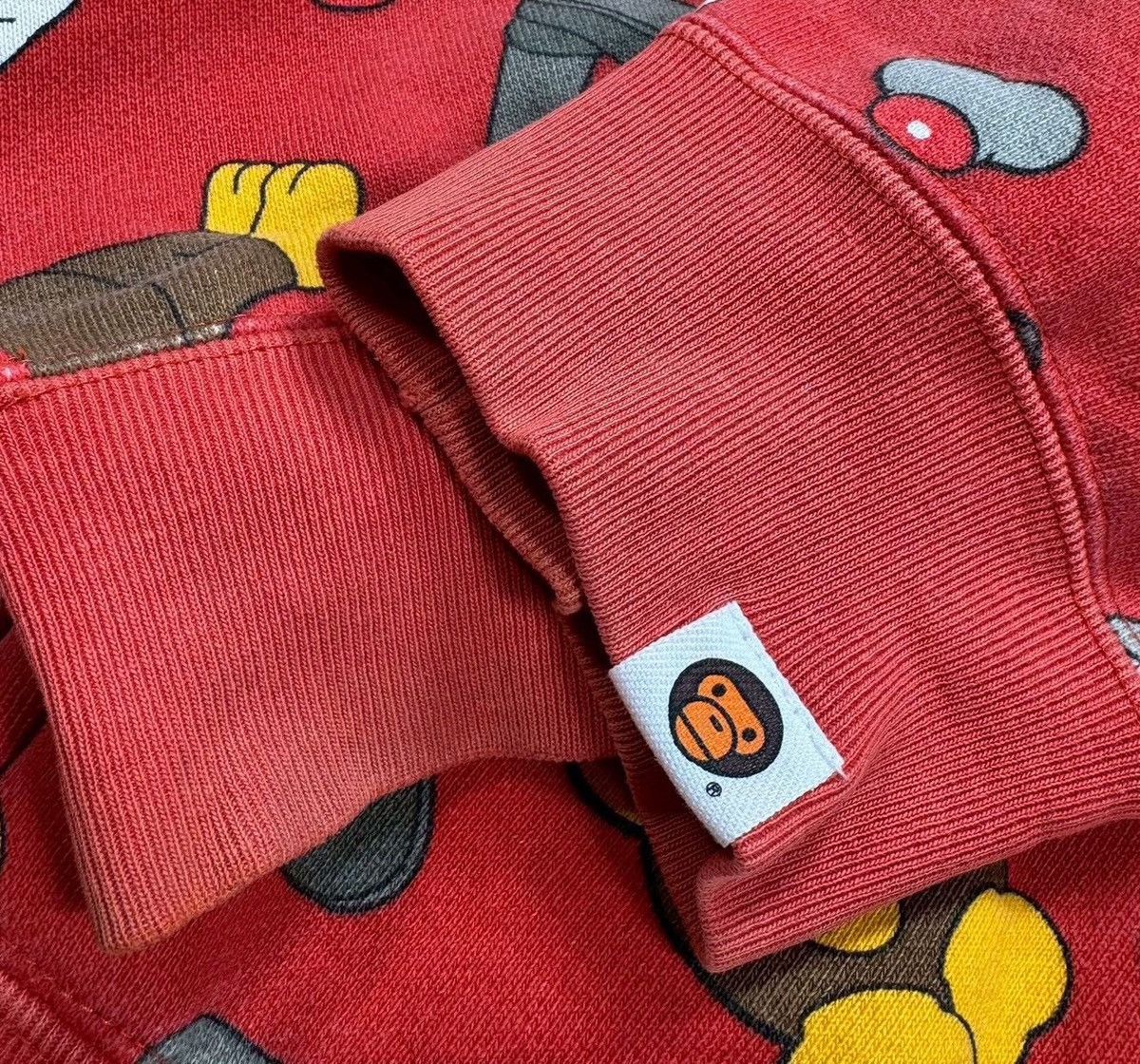 Bape BAPE Kaws Full Zip Hoodie Red Size US M / EU 48-50 / 2 - 5 Thumbnail