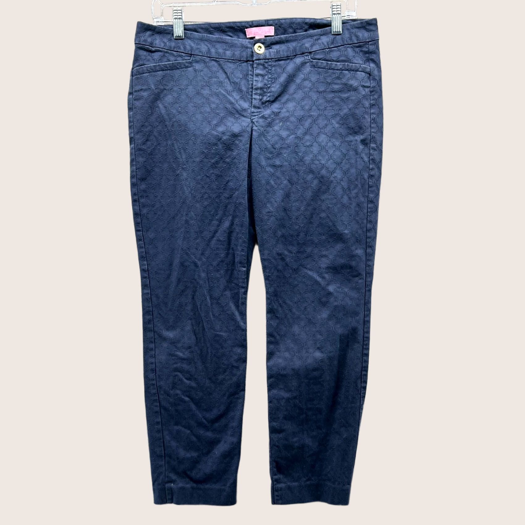 Lilly Pulitzer Lilly Pulitzer Pants Womens 8 Blue Navy 29" Ankle Skinny Size 30" / US 8 / IT 44 - 1 Thumbnail