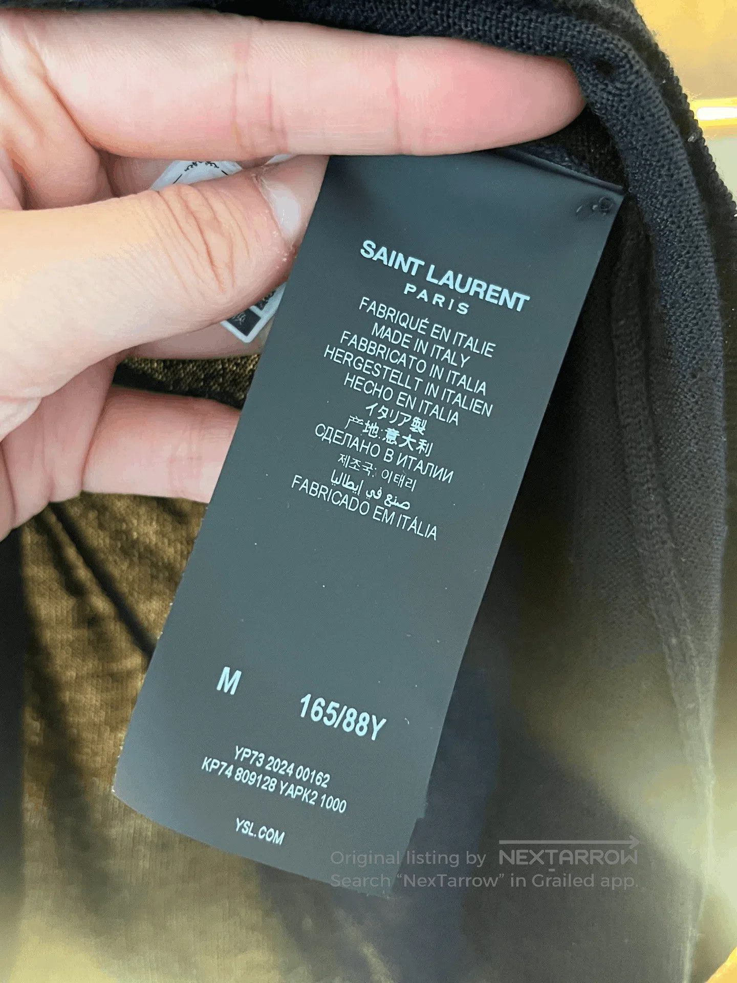 Saint Laurent Paris Slp New Cashmere Blend Base Shirt. Size US M / EU 48-50 / 2 - 3 Thumbnail