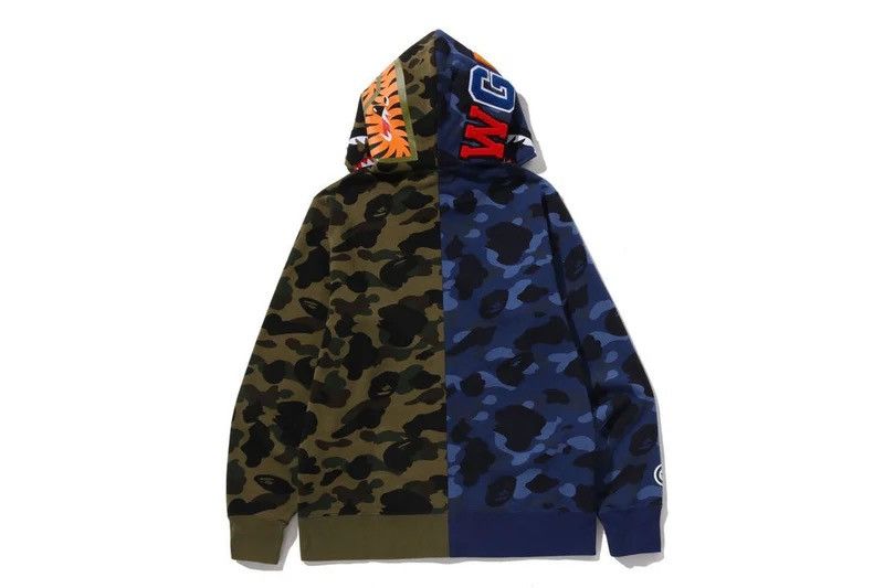 Bape Bape Shark Zip Hoodie Size ONE SIZE - 4 Thumbnail
