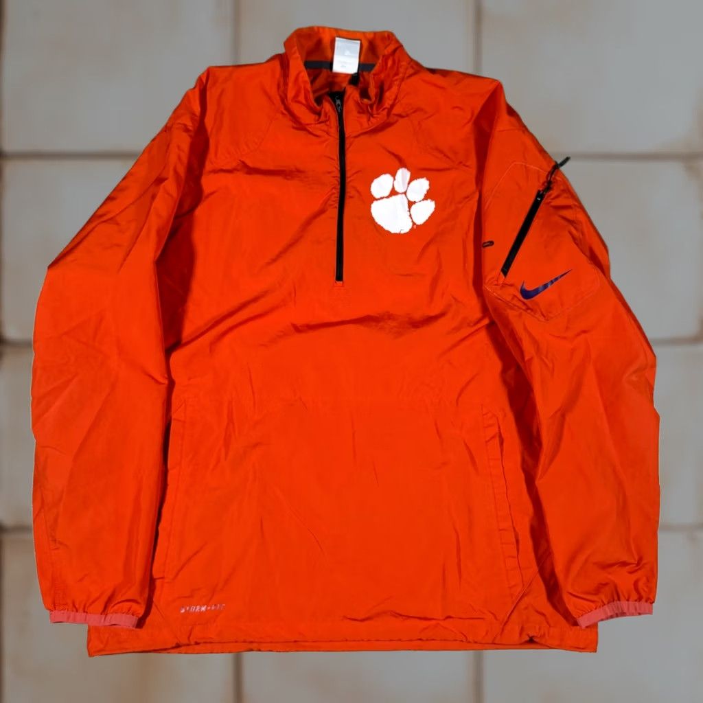 Nike Nike Clemson Tigers Orange Storm-FIT Pullover Windbreaker Jacket Waterproof XL Mens Size US XL / EU 56 / 4 - 1 Thumbnail