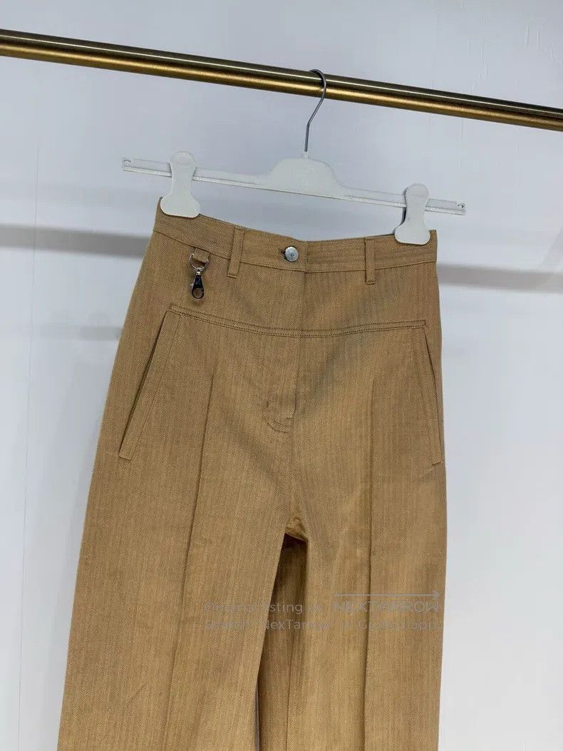 Hermes Hermes Leather-branded Workwear Casual Pants Trousers Size 24" / US 00 / IT 34 - 3 Thumbnail