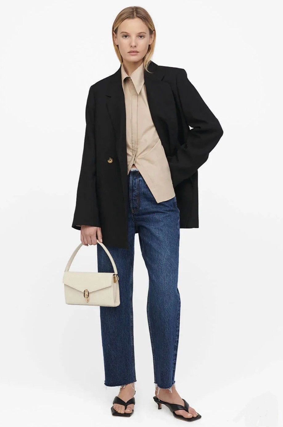 Anine Bing Anine Bing Colette leather croco embossed bag hand crossbody Size ONE SIZE - 3 Thumbnail