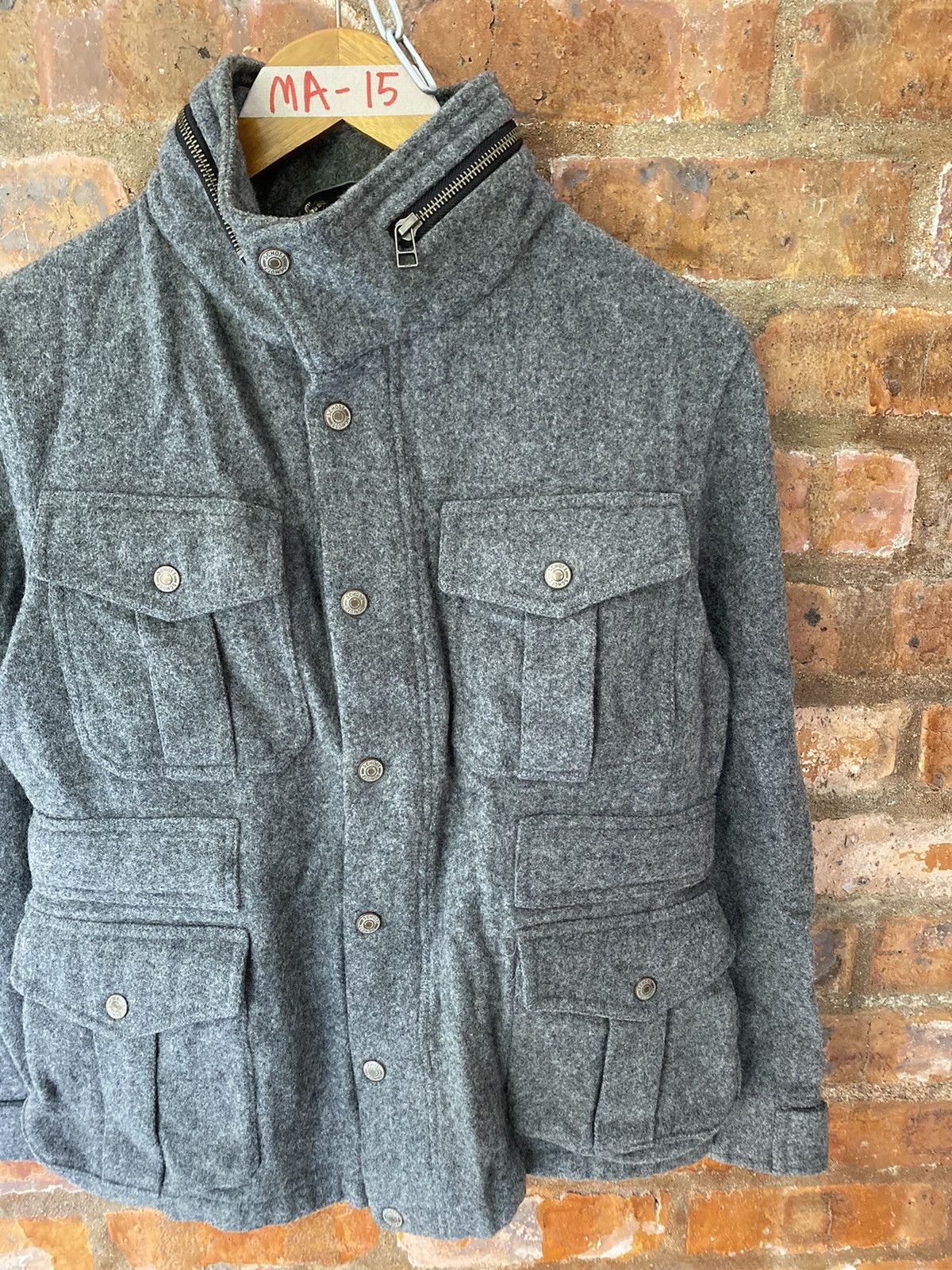 Schott 🔥AW08 Victim x Schott NYC Melton M-65 Wool Jacket Size US S / EU 44-46 / 1 - 5 Thumbnail