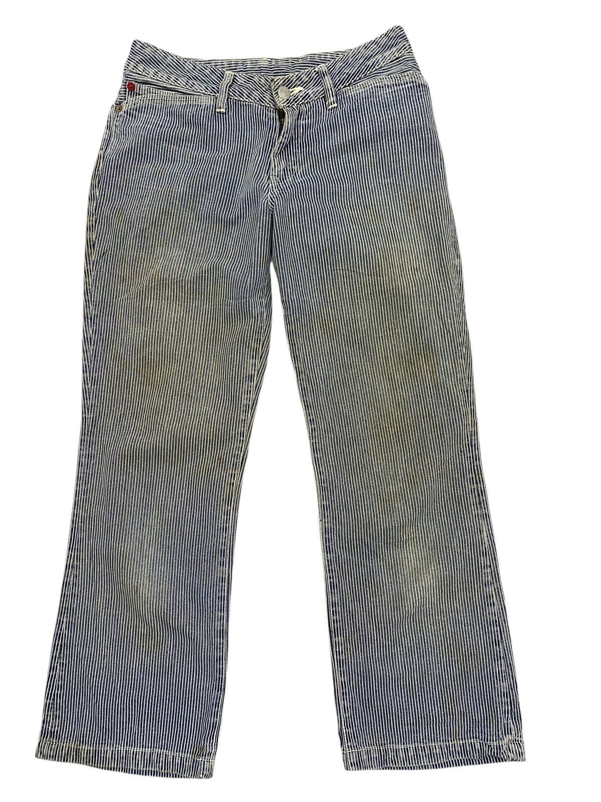45rpm 45rpm Studio Japan Indigo Hickory Stripe Workwear Denim Pant Size US 29 - 1 Thumbnail