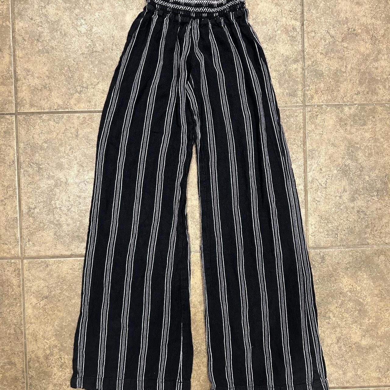 Designer Rewash Women's Black and White Trousers Size 28" / US 6 / IT 42 - 2 Thumbnail