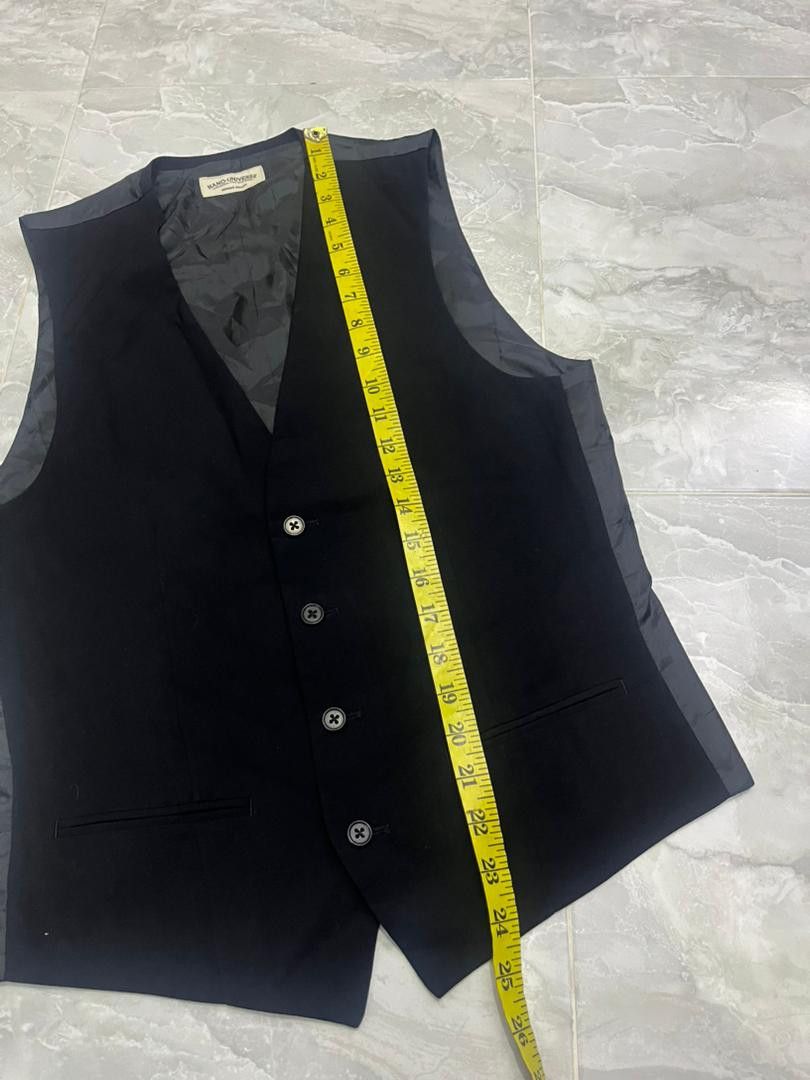 NANO universe Nano Universe Black Tailored Vest Adjustable Back Size US S / EU 44-46 / 1 - 11 Thumbnail