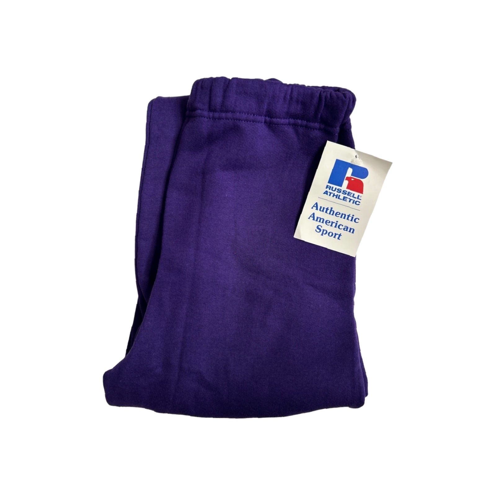 Russell Athletic VINTAGE Russell Athletic Sweatpants Mens XS Deadstock NWT 90s Made in USA Purple Sweatpants USA 1990s Men's XS Size US 27 - 2 Thumbnail