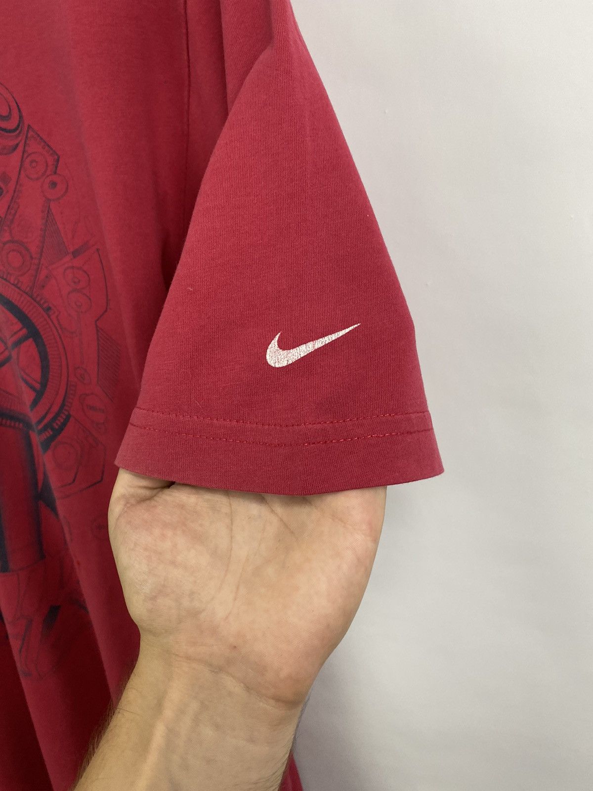 Nike × Vintage 💀 Y2K Nike Arsenal Skull Jersey Football T-Shirt Rare Retro Size US XL / EU 56 / 4 - 3 Thumbnail