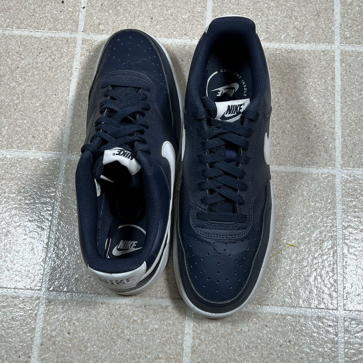 Nike Nike Court Vision Low Trainers - Navy Obsidian & White, Size US 10 / EU 43 - 5 Thumbnail