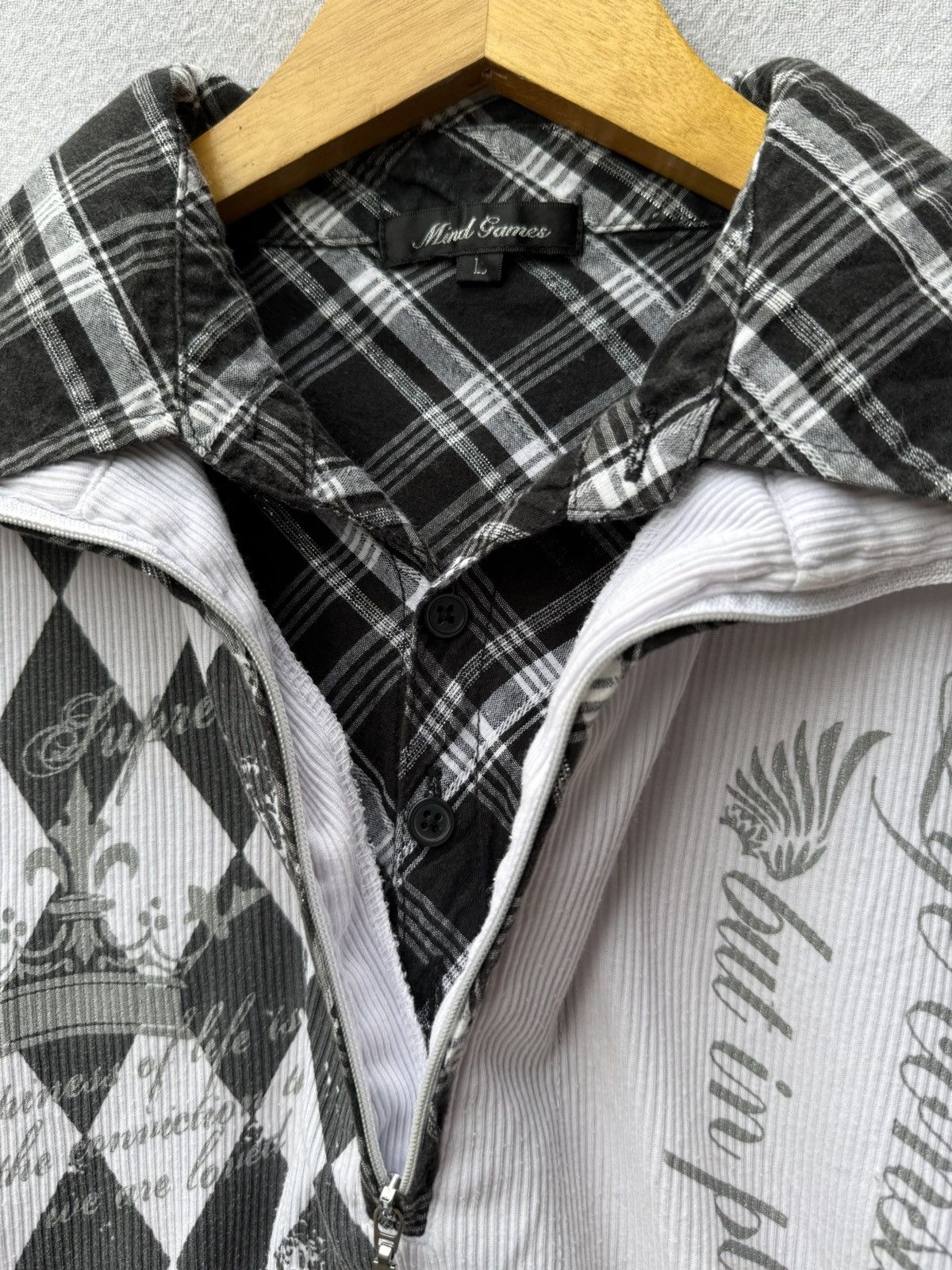 Hysteric Glamour Mind games double layers poem shirt Size US L / EU 52-54 / 3 - 7 Thumbnail