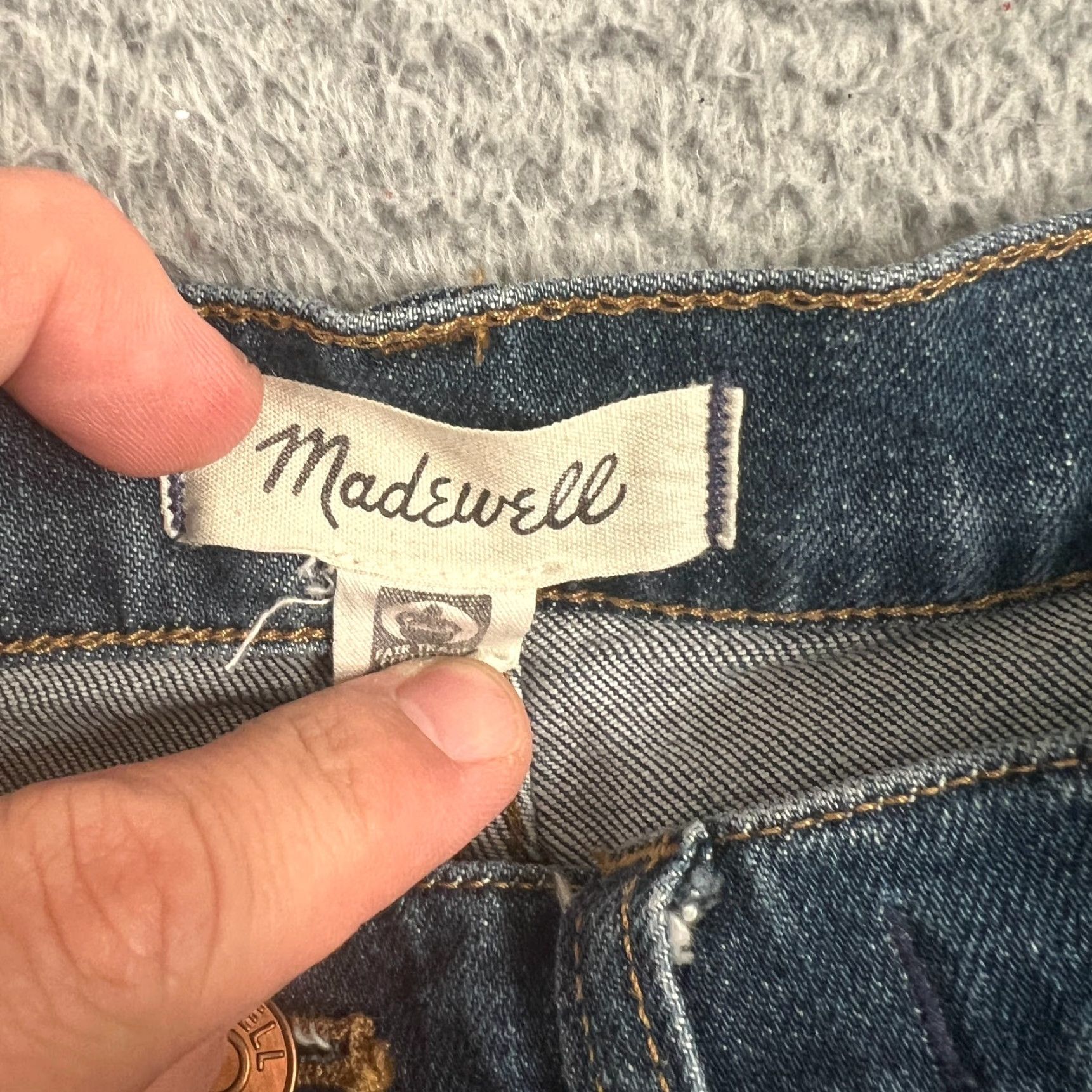 Madewell VINTAGE Madewell Women's Jeans Size 27 Straight Tomboy Fit Denim Mid Rise Blue Size 27" / US 4 / IT 40 - 5 Thumbnail