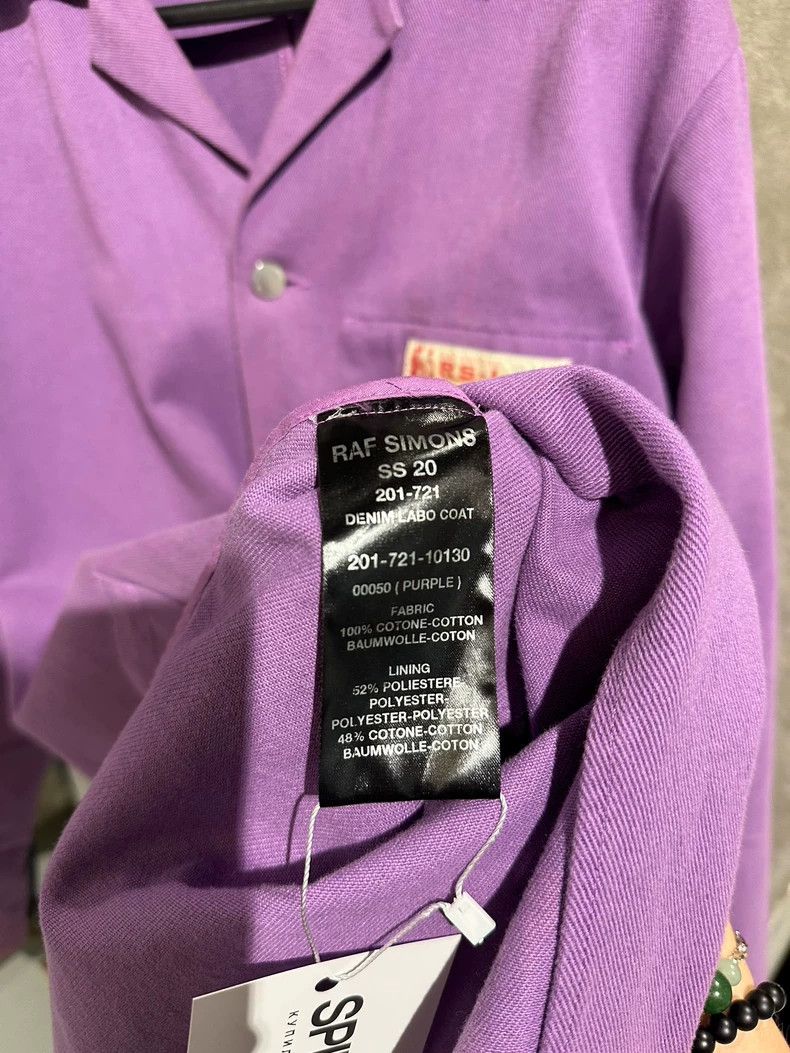 Raf Simons Raf Simons Purple Denim Logo Patched Pins Detailed Cotton Size US S / EU 44-46 / 1 - 7 Thumbnail